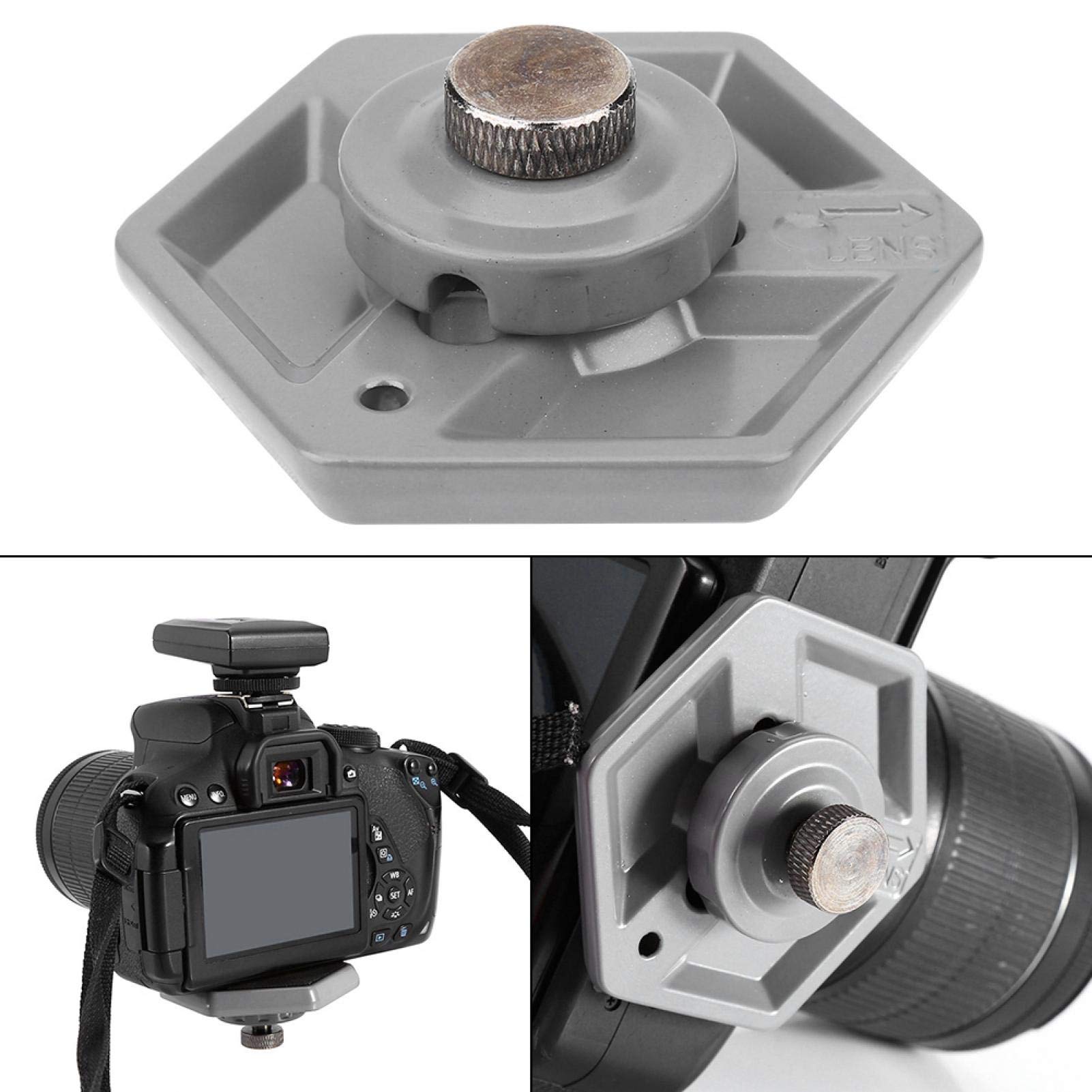 Hexagonal Quick Release Camera Plate with 1/4