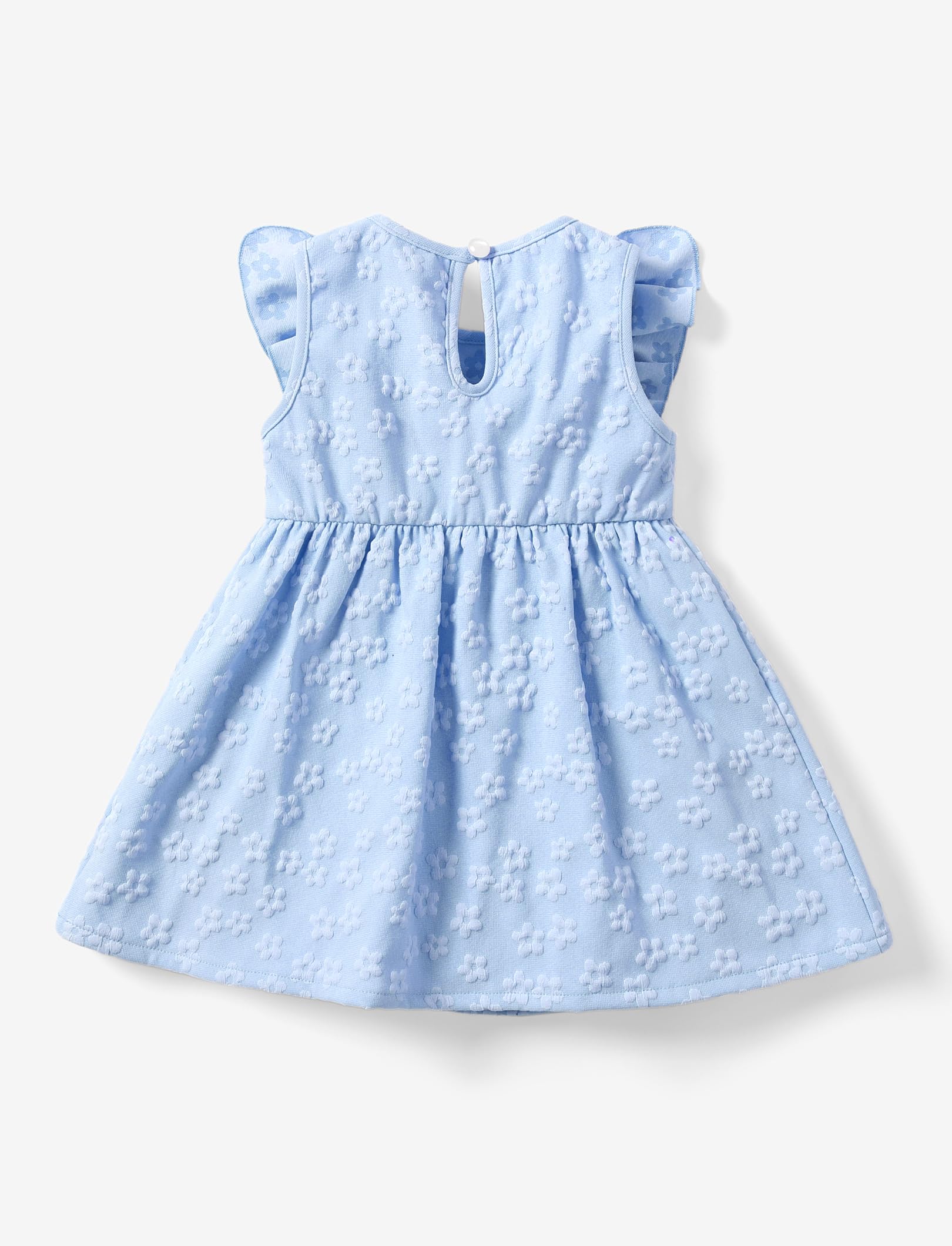 PATPAT Baby Girls Summer & Spring Dresses - Floral Sundress with Ruffle Sleeves & Bowknot for Toddlers 3-24 Months | Perfect for Outdoor Play, Beach Trips & Special Occasions