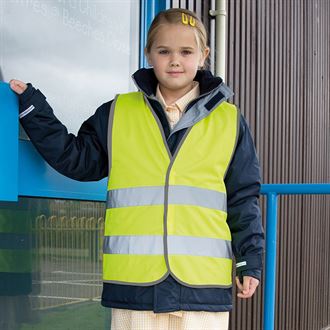 Child Core Junior Safety Vest - High Visibility Reflective Vest for Kids - Perfect for School, Cycling, and Outdoor Activities