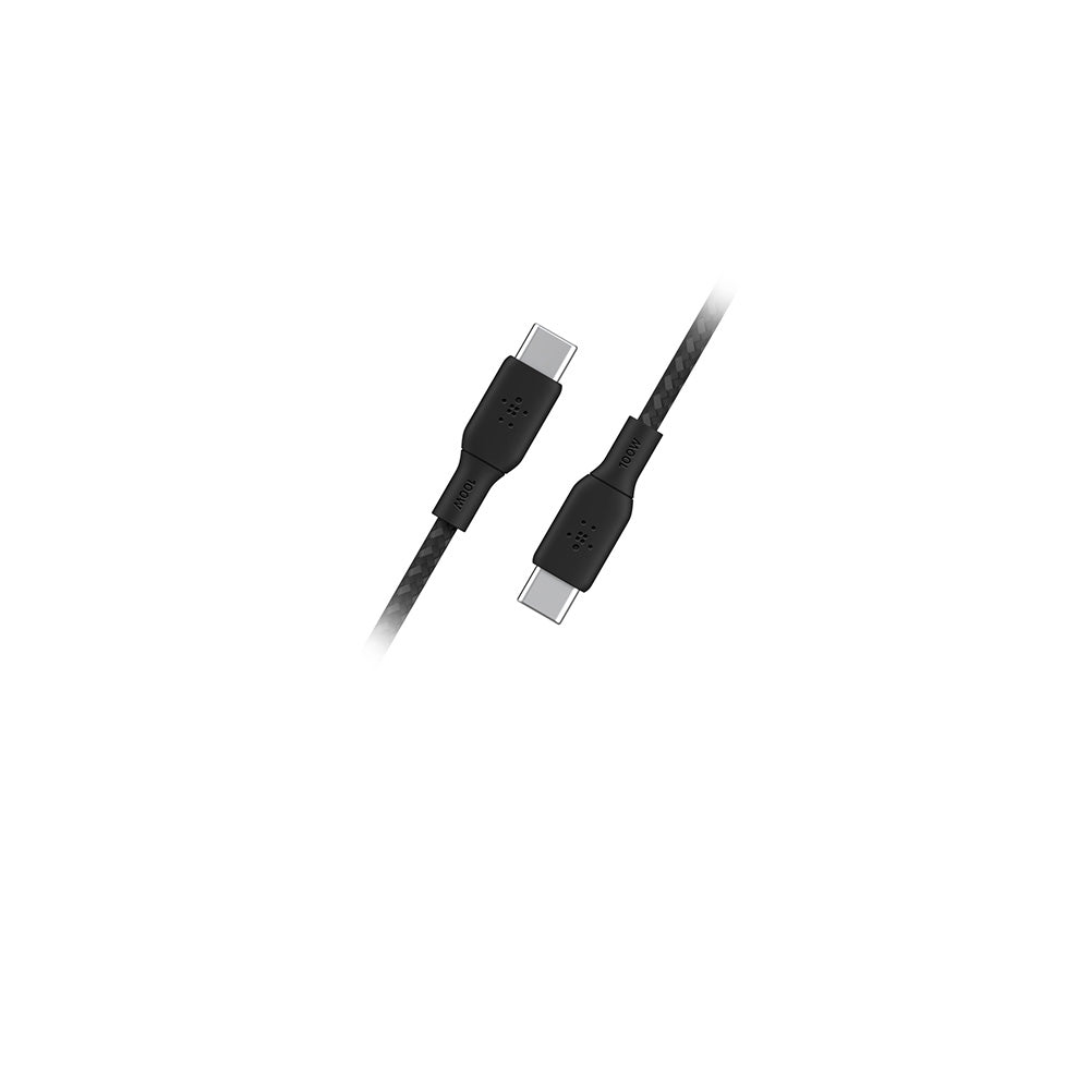 Belkin BoostCharge 100W USB-C to USB-C Fast Charging Cable (6.6ft/2M) - Black | High-Speed Charging for MacBook, iPad Pro, Galaxy S23 & More | Perfect for Home, Office & Travel