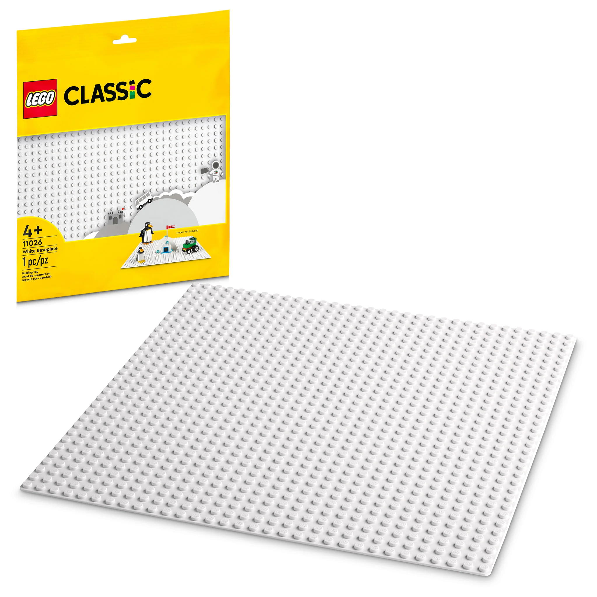 LEGO® Classic Large Green Baseplate for Building Bricks - Perfect for Kids' Playrooms, DIY Projects & Creative Scenes