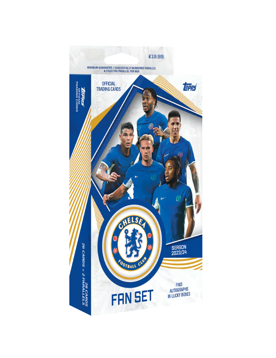 Official Topps Chelsea FC 23/24 Fan Set - 2023-2024 Season Collectible Soccer Trading Cards - Perfect for Football Fans, Collectors & Gift Giving