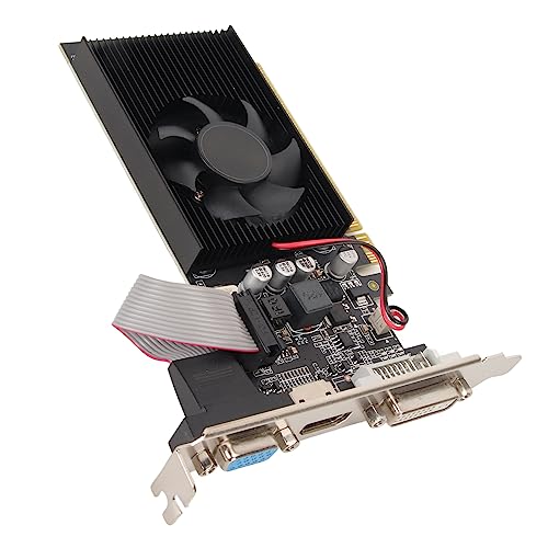 Jectse GT610 2GB 64bit GDDR3 PCIe 1.1 x16 Gaming Graphics Card with HDMI for Desktop PC - Perfect for Esports, Video Editing & 4K Multimedia