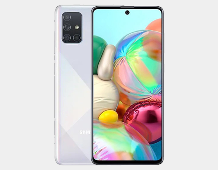 Samsung Galaxy A71 A715F 128GB 8GB RAM Dual SIM GSM Factory Unlocked Smartphone (Silver) - Perfect for Travel, Business & Everyday Use