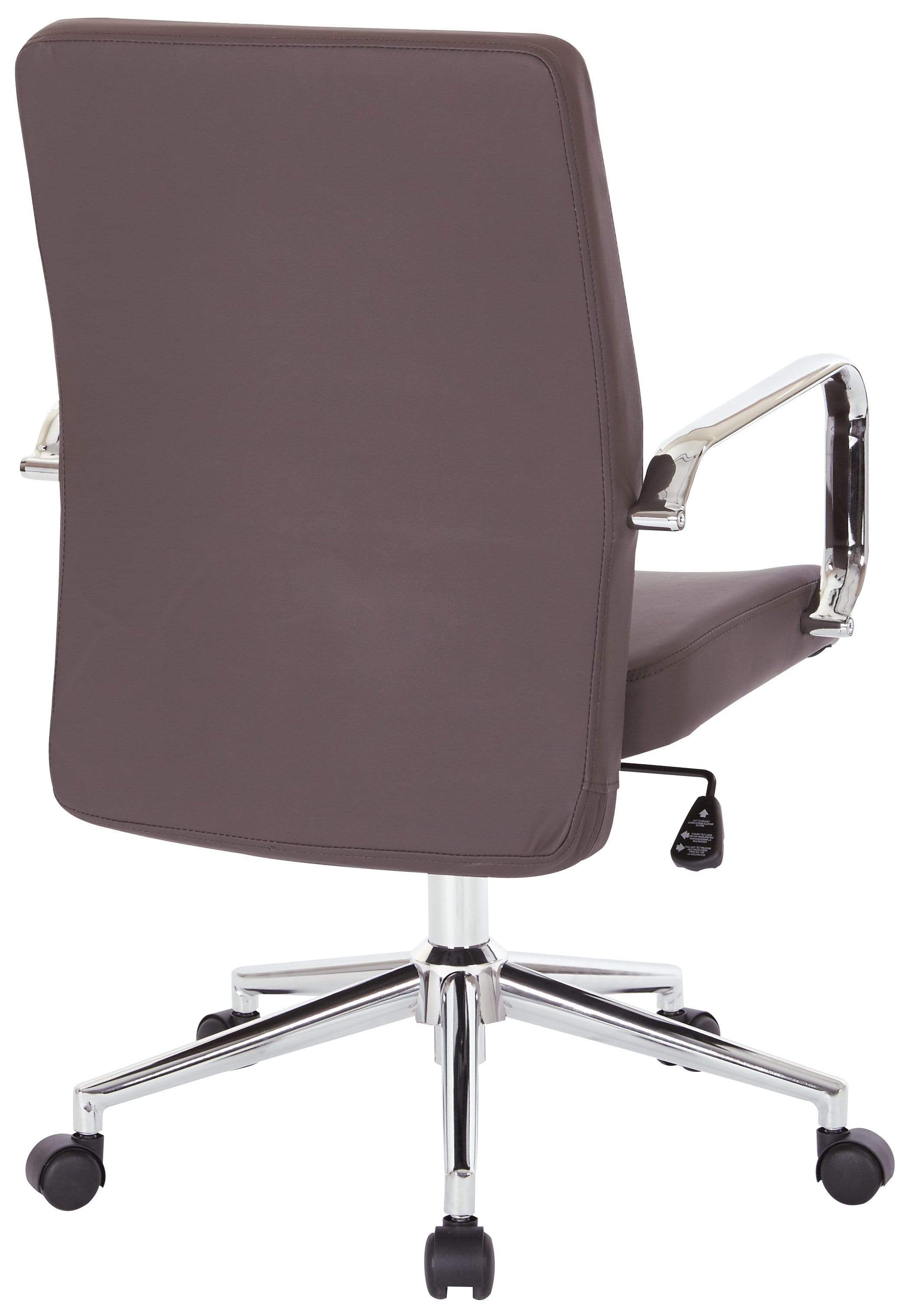 Office Star Work Smart™ Mid Back Managers Chair [EC51832MC] - Ergonomic Office Chair with Adjustable Height & Lumbar Support for Home & Business Workspaces