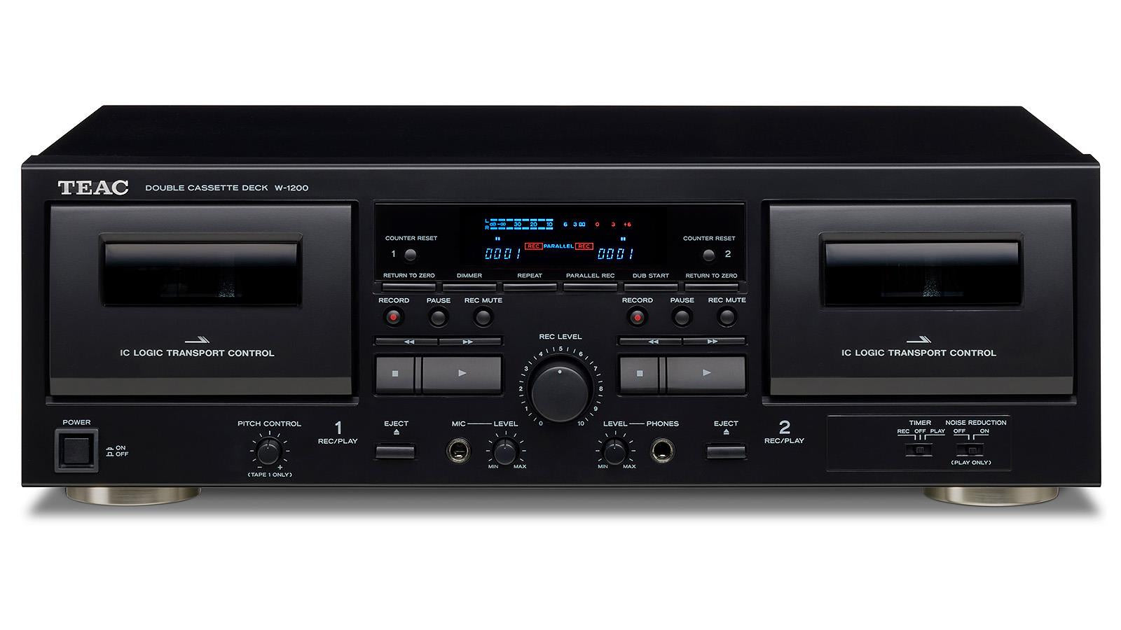 Teac W-1200 Double Cassette Deck - Vintage Stereo Tape Player for Home & Studio Recording - Perfect for Music Lovers & Audiophiles
