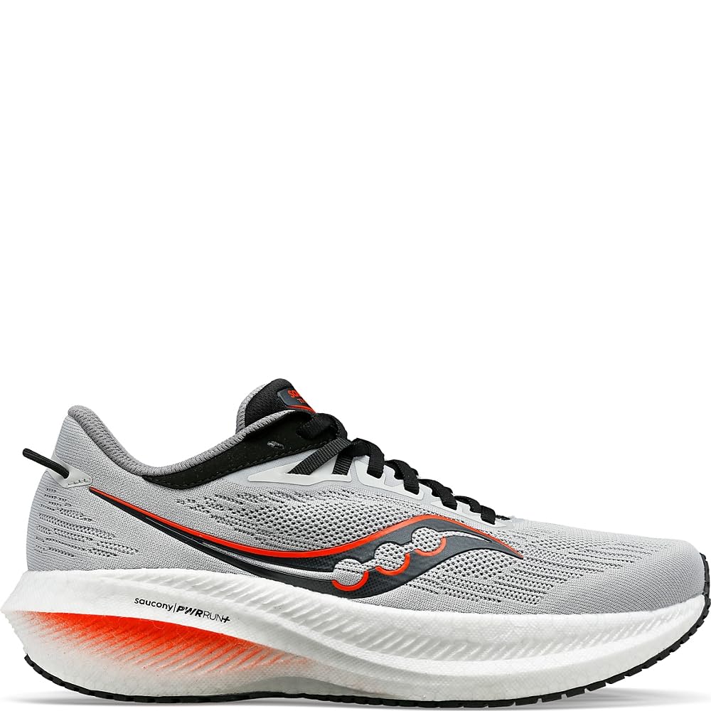 Saucony Men's Triumph 21 Running Shoes - Lightweight Cushioned Sneakers for Marathon Training & Road Running | Comfortable Athletic Footwear for Men
