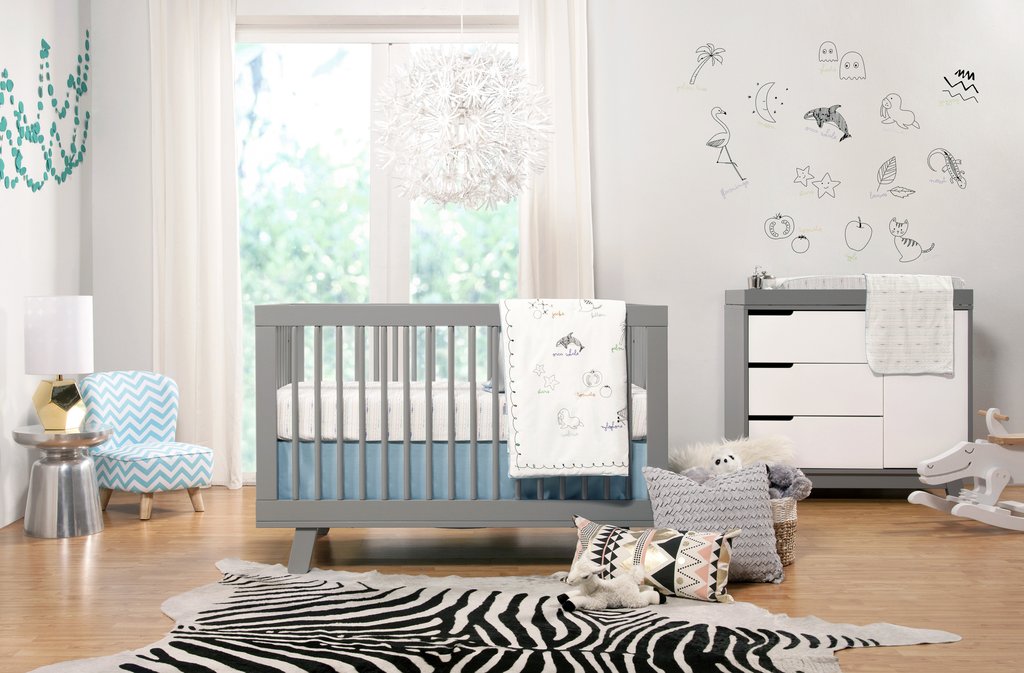 Babyletto Hudson 3-in-1 Convertible Crib with Toddler Bed Conversion Kit - Safe & Stylish Nursery Furniture for Newborn to Toddler Transition - Perfect for Modern Nurseries and Daycare Centers