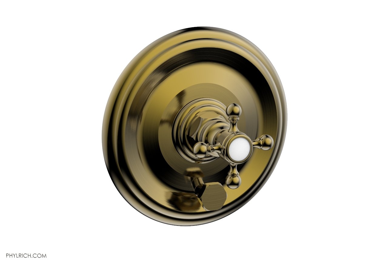 HEX TRADITIONAL Pressure Balance Shower Valve Trim Set with Diverter and Handle - 4-Inch Rough-In - Perfect for Bathroom Renovation and Modern Home Upgrades