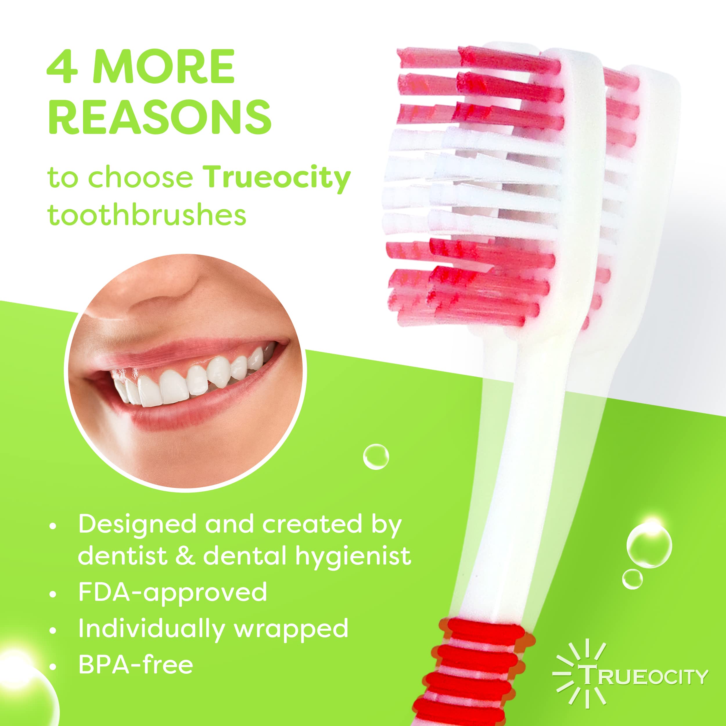 55 Pack Bulk Toothbrushes Individually Wrapped - Medium Bristles Soft Toothbrushes for Adults & Kids, Multi-Colored Dental Care Essentials for Home, Travel, School, and Office Use
