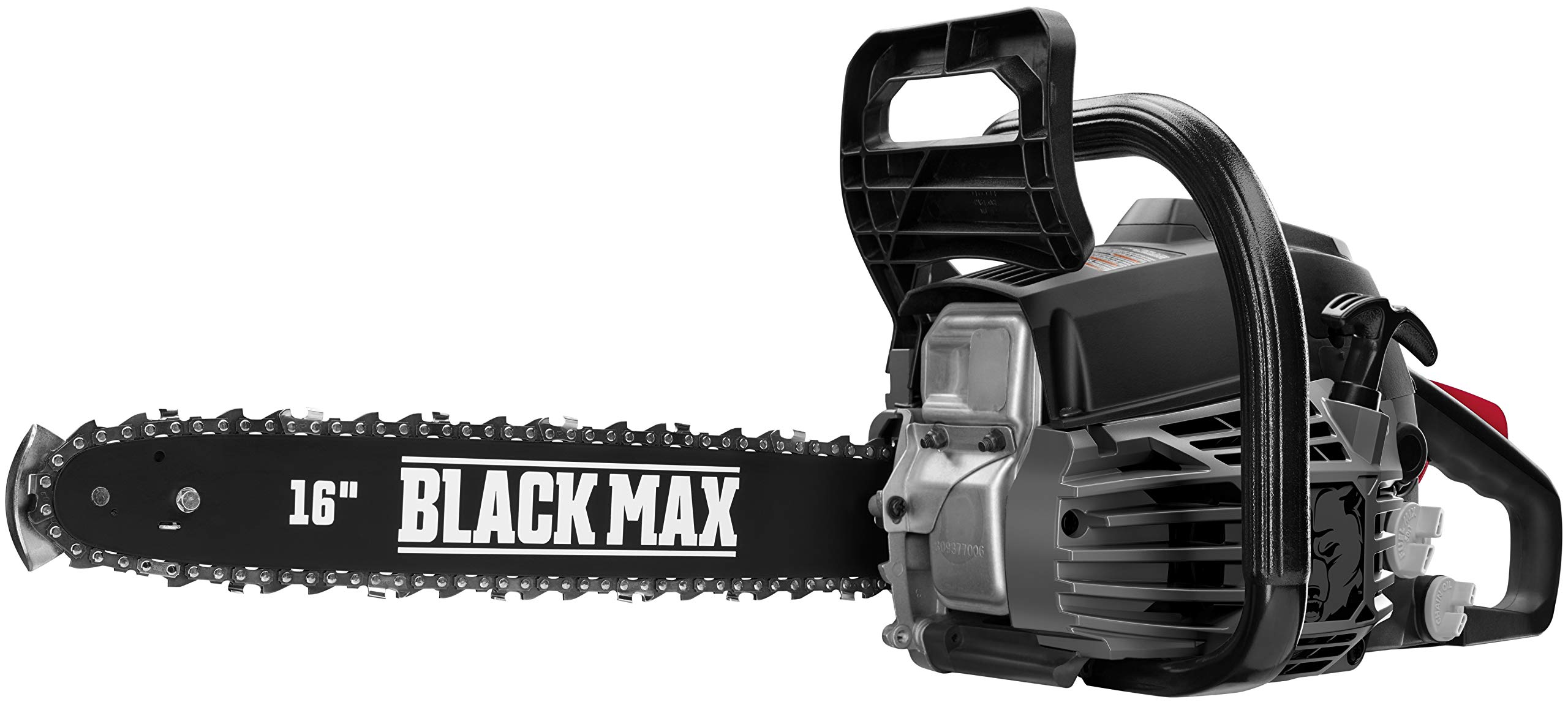 Black Max 38cc 2-Cycle Gas Chainsaw - 16 Inch Bar, Lightweight & Powerful for Tree Cutting, Wood Chopping, and Yard Maintenance - Perfect for Homeowners and Landscapers