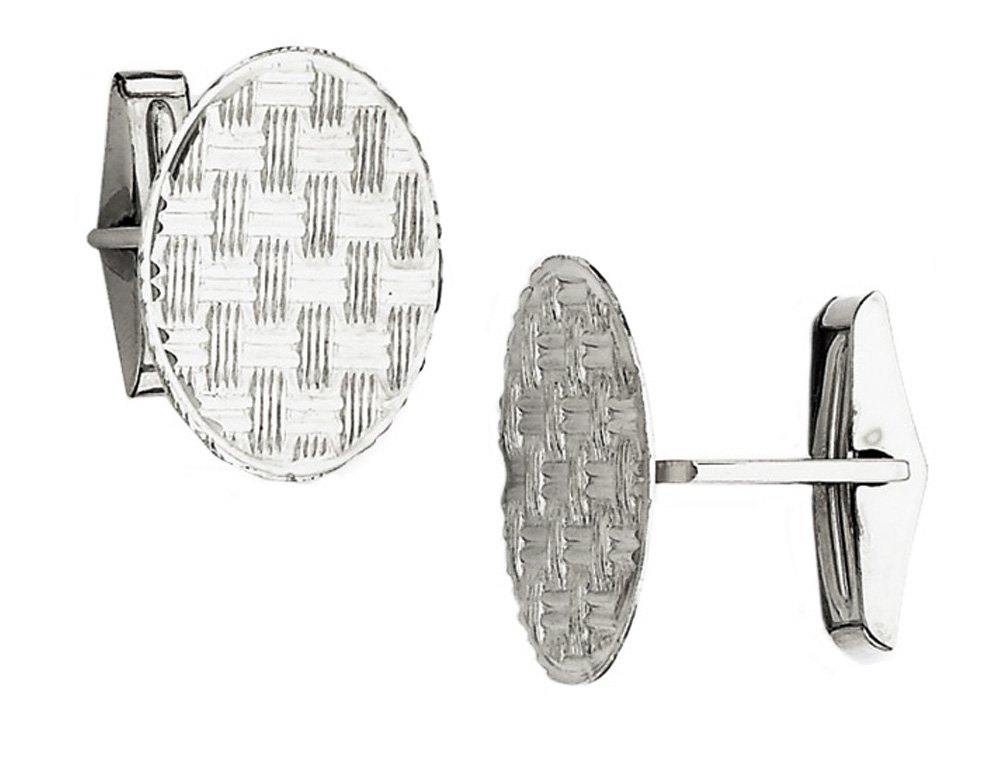 Premium Sterling Silver Men's Cufflinks - Elegant Dress Shirt Accessories for Weddings, Business Meetings & Formal Events
