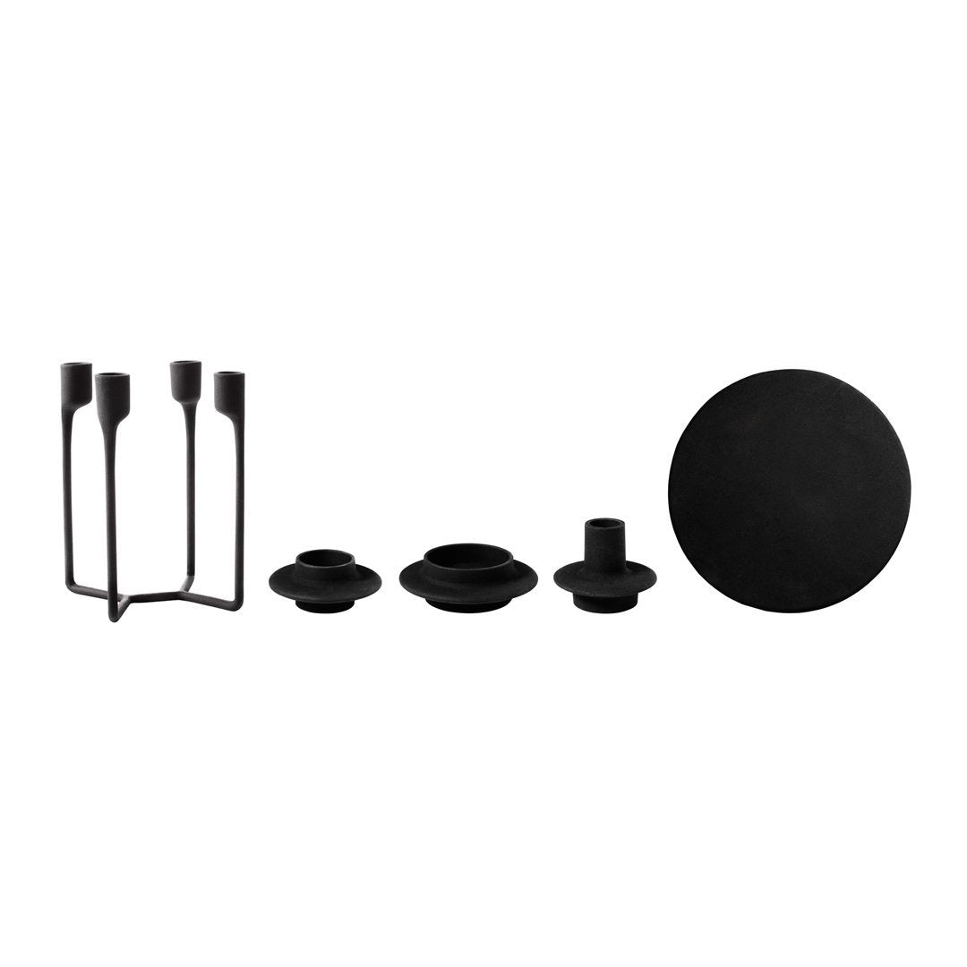 Heima Candlestick Set of 4 - Elegant Decorative Candlesticks for Dining Table, Wedding Centerpiece & Home Decor
