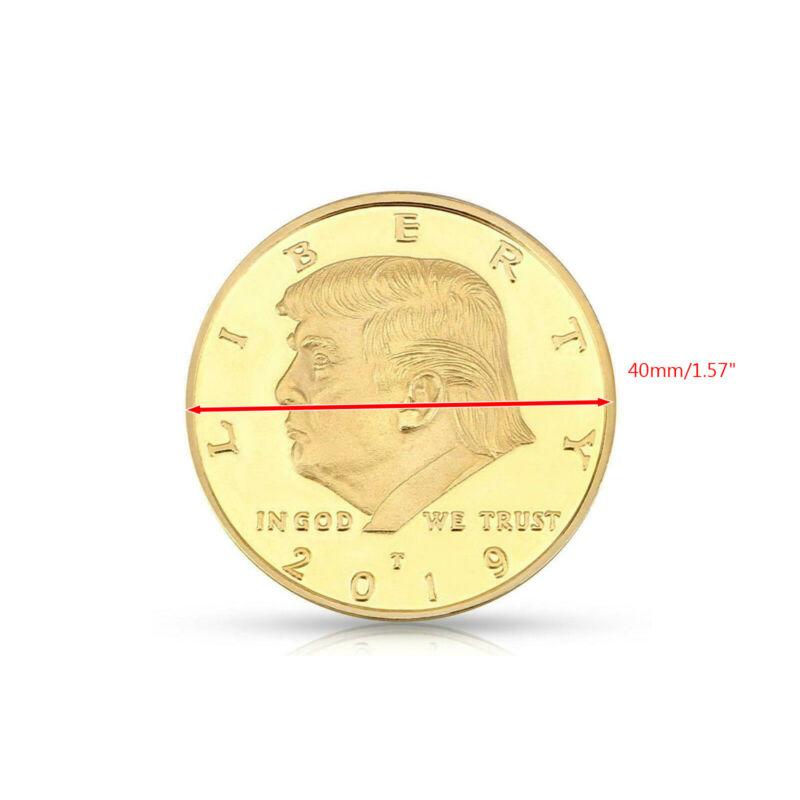 10PCS 2019 US President Donald Trump Inaugural Eagle Commemorative Coin Set - Gold Plated Collectible Coins for Gifts, Display & Coin Collections - Perfect for Political Memorabilia Enthusiasts & History Buffs
