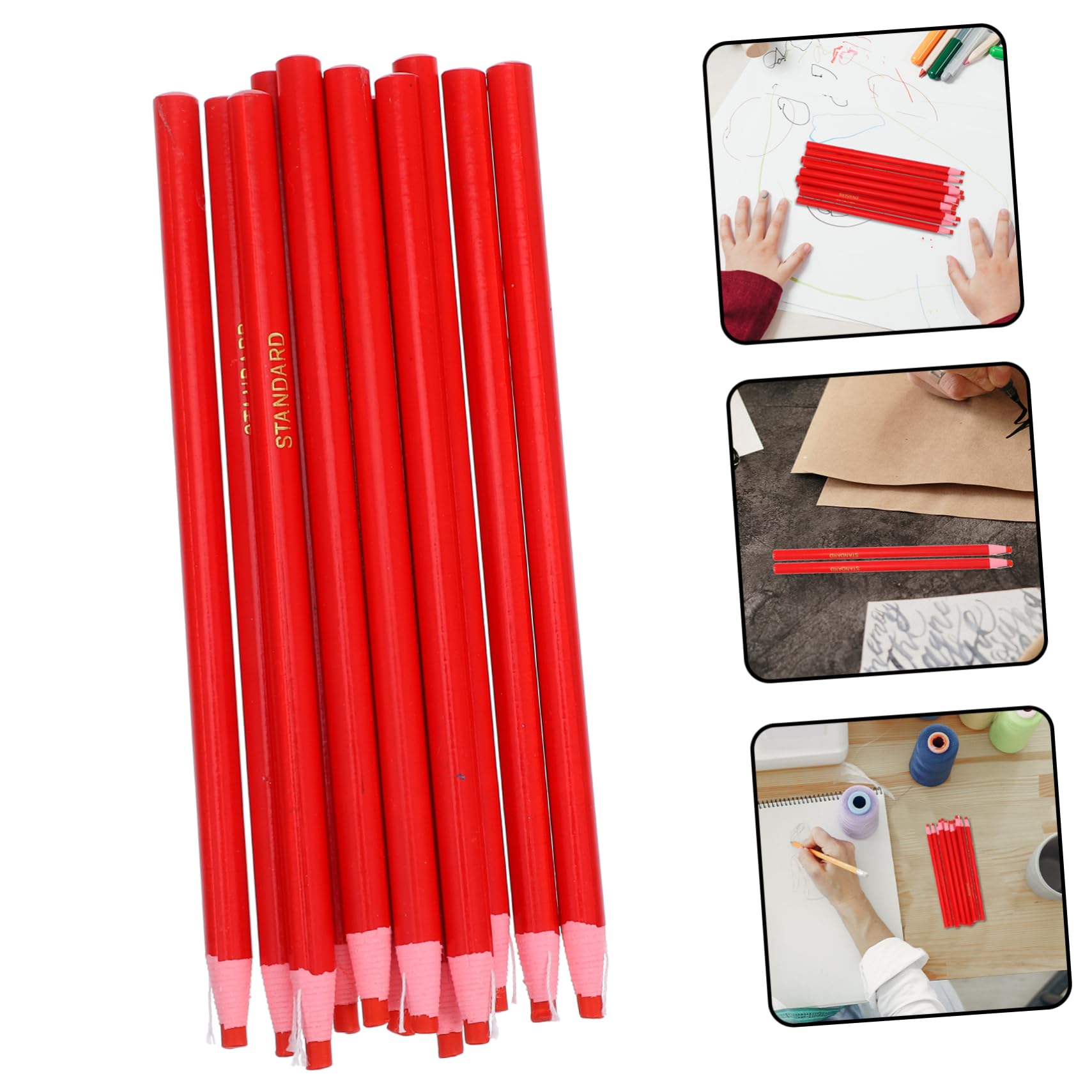 12-Pack Peel-Off Wax Pencils - Easy to Remove for Pottery, Glass, China, Clothing & Leather - Perfect for DIY Crafts, Labeling & Fabric Marking