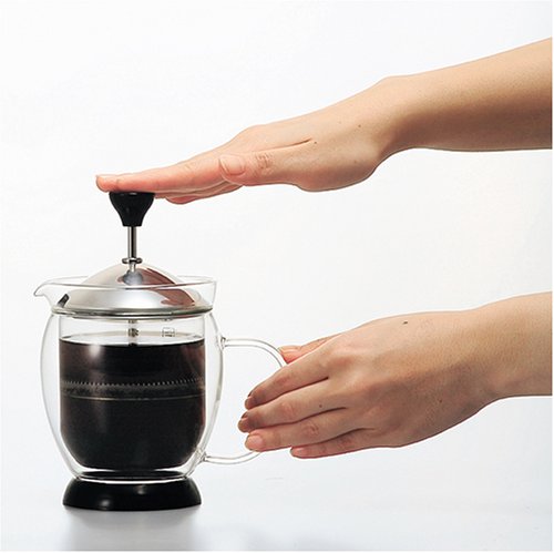 Hario CafePresso French Press Coffee Maker - 34oz/1L Stainless Steel, Portable & Durable for Home, Office, Camping & Travel - Perfect for Brewing Rich, Flavorful Coffee Anywhere