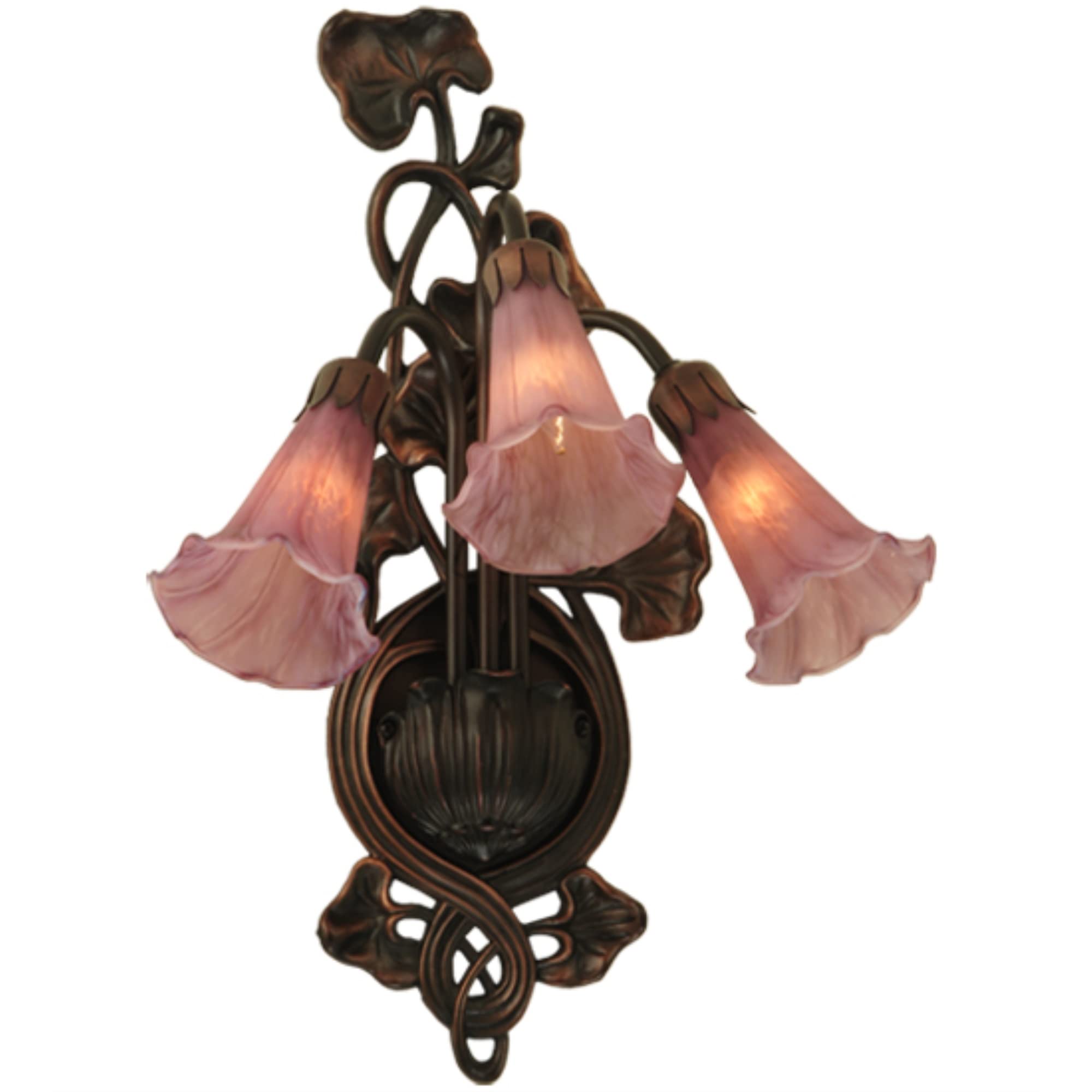 Meyda Tiffany 17311 Pond Lily 3-Light Wall Sconce - 10.5