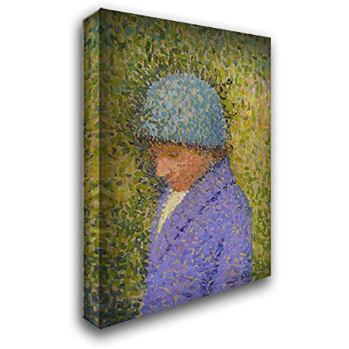Henri Martin Young Girl Portrait - 18x24 Inch Gallery Wrapped Canvas Art Print - Perfect for Living Room, Bedroom & Office Wall Decor