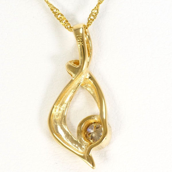 18K Yellow Gold Brown Diamond Necklace for Women - Elegant Jewelry Gift for Anniversary, Birthday & Special Occasions