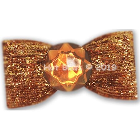 Honey Ribbon Hair Bow for Women - Elegant Bronzer Hair Accessory for Parties, Weddings & Everyday Style
