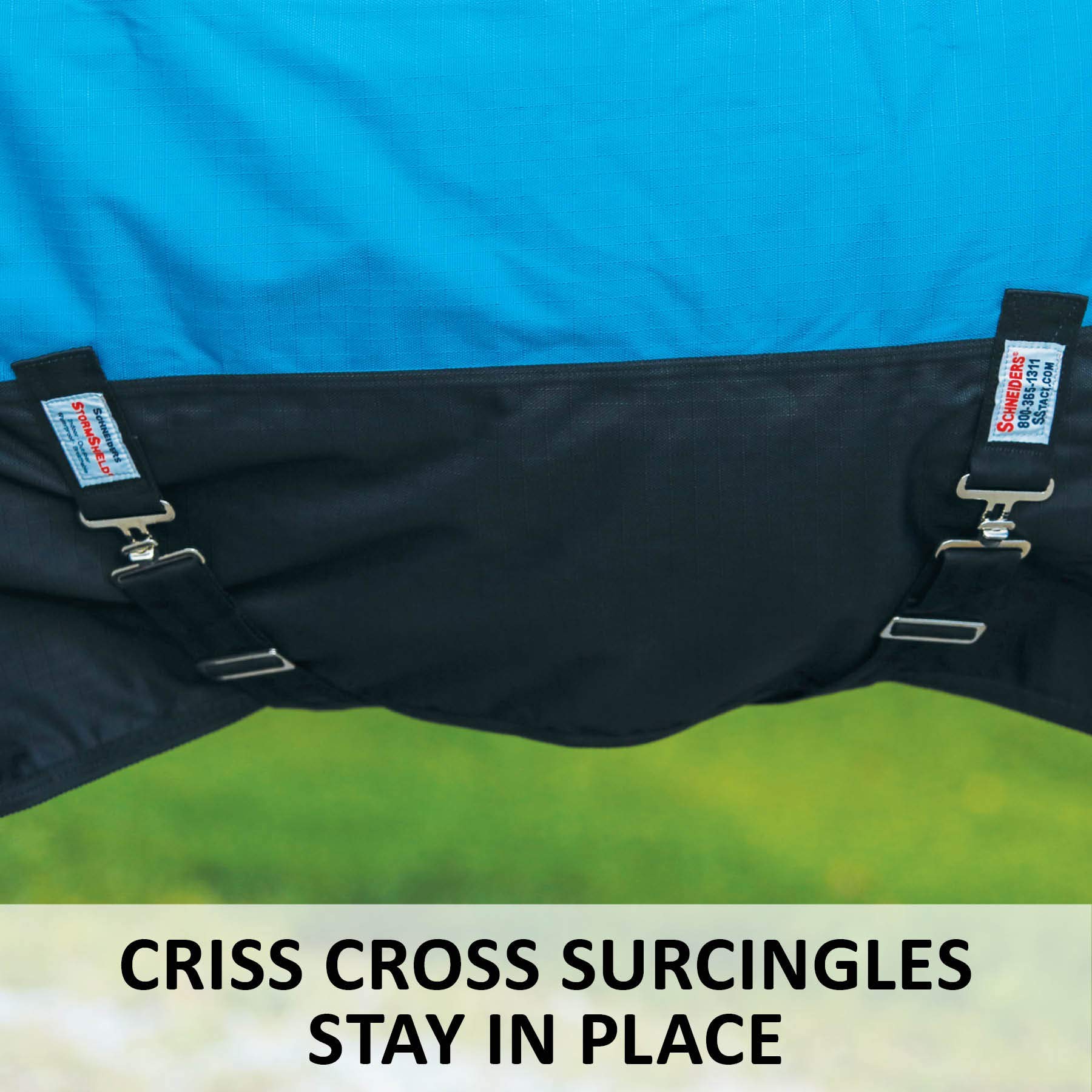 Classic II Surcingle Waterproof Winter Horse Blanket with Contour Collar | 1200D Ripstop Durable Turnout Blanket for Horses | Cold Weather Equestrian Gear for Riding, Training & Stable Use