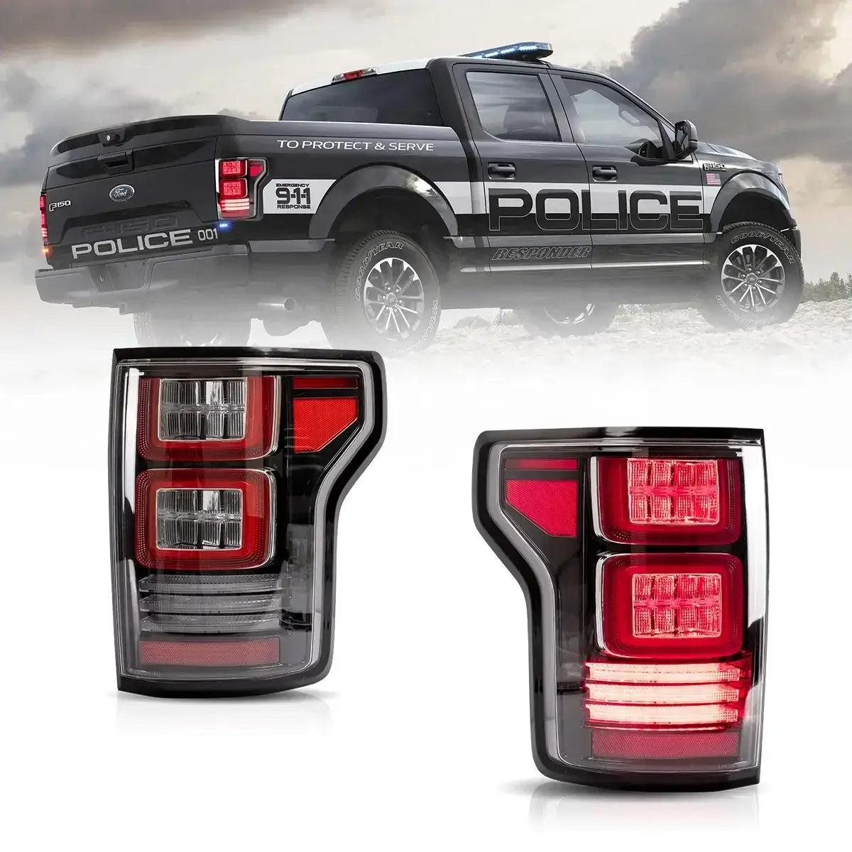 2015-2020 Ford F150 13th Gen LED Tail Lights Assembly with Sequential Turn Signal - P552 | Upgrade Your Truck's Style & Safety for Night Driving & Off-Road Adventures
