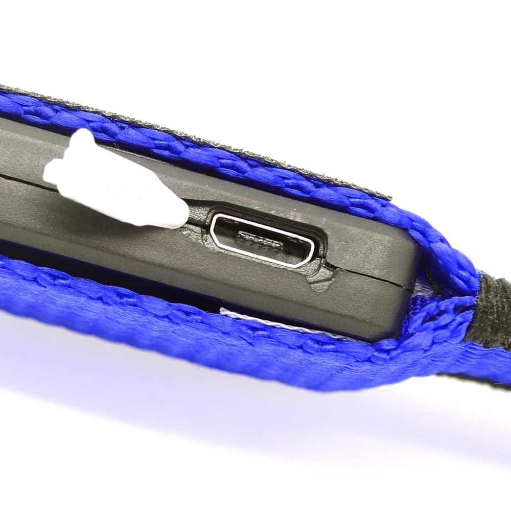 BSEEN Rechargeable LED Dog Collar - Reflective Glow in The Dark Collar for Small Dogs, Blue - Waterproof & Adjustable for Night Walking, Jogging, and Outdoor Safety