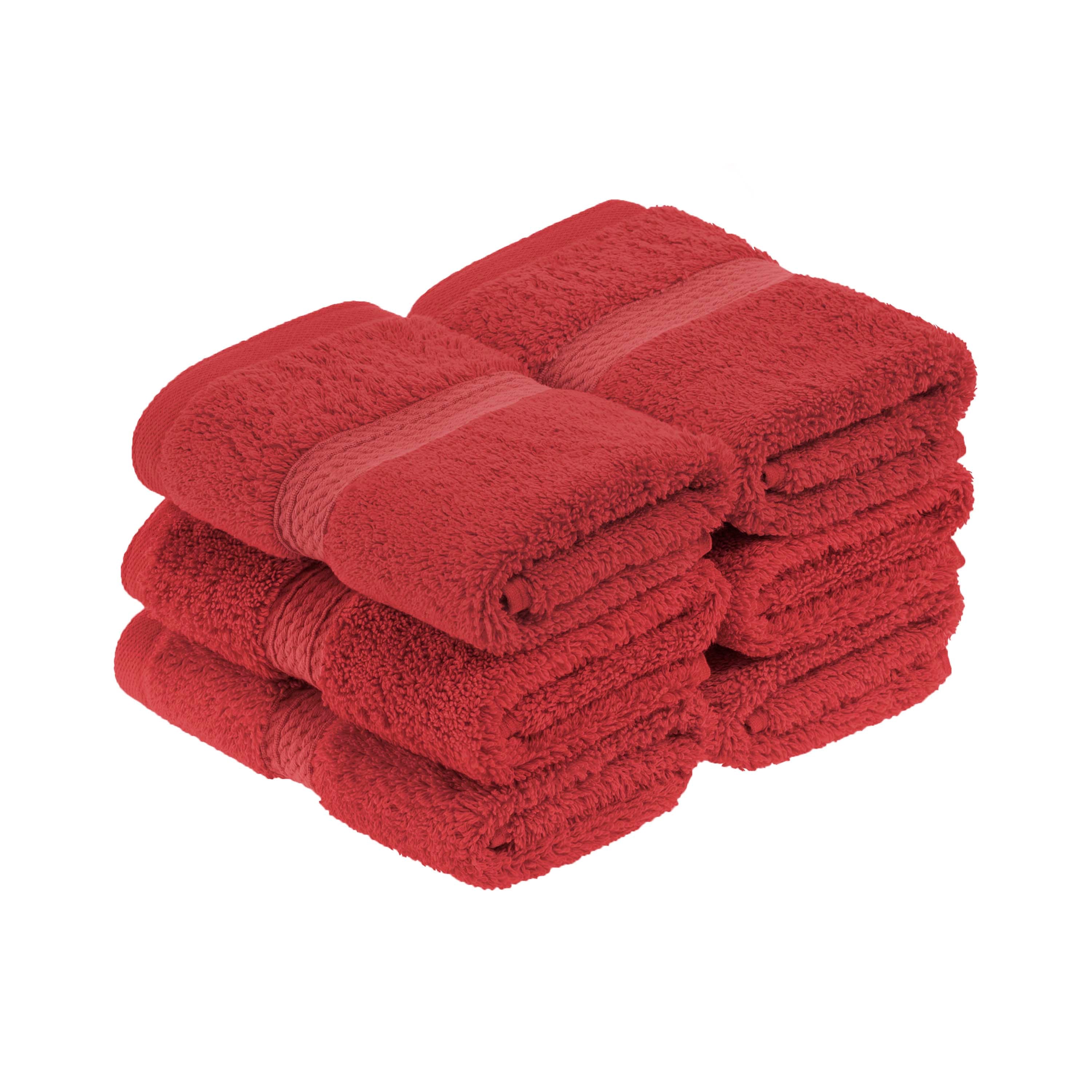 Premium 100% Egyptian Cotton Plush Heavyweight Luxury Bath Towel Set of 6 - Ultra Soft & Absorbent for Spa, Hotel & Home Use