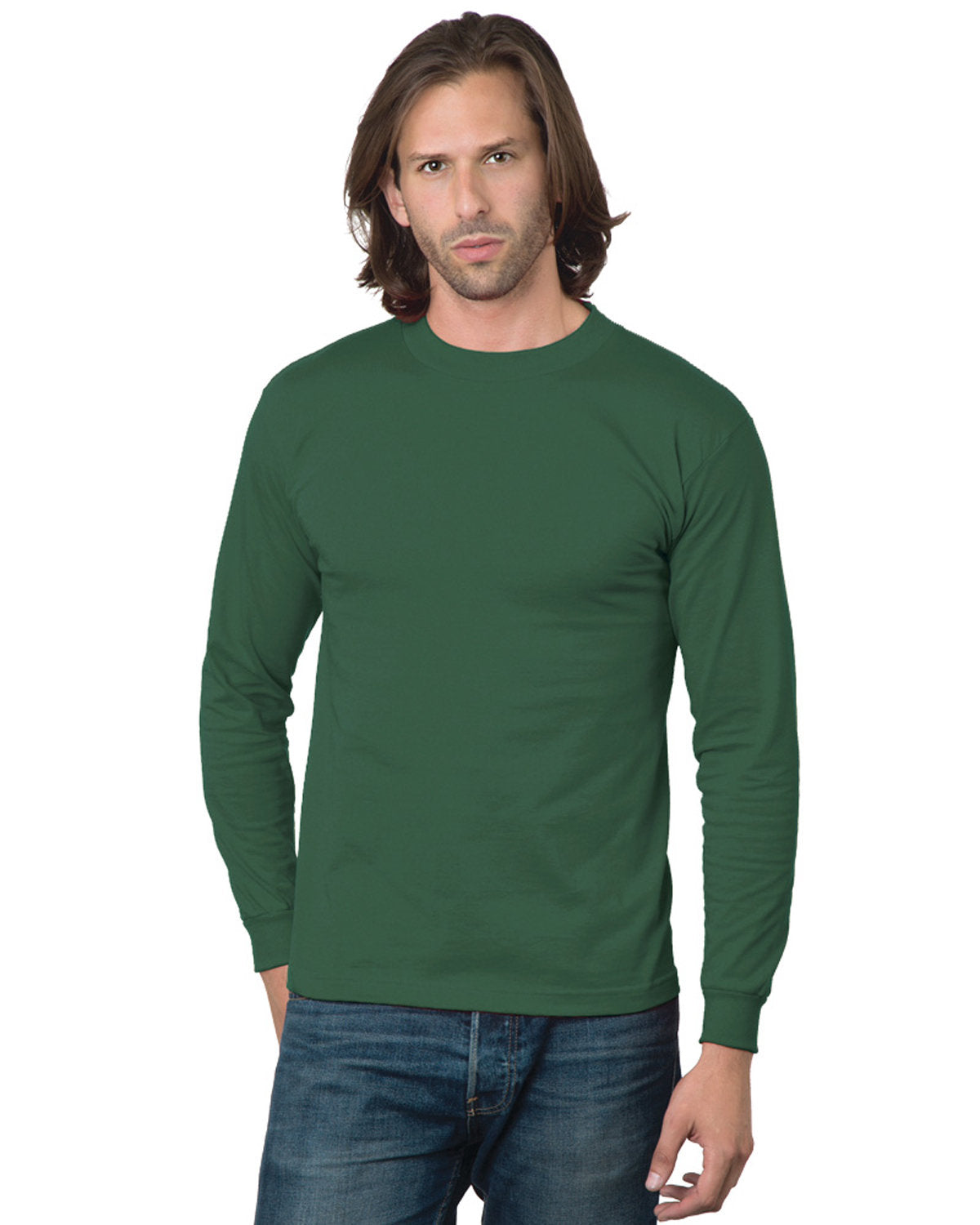 Bayside BA2955 Unisex Long Sleeve T-Shirt - Made in USA | Comfortable Cotton Crewneck Shirt for Men & Women | Perfect for Casual Wear, Work Uniforms & Outdoor Activities