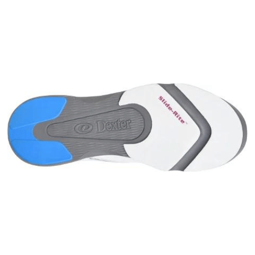 Dexter Men's Bud Bowling Shoes - White & Blue - Comfortable & Durable for League Play & Casual Bowling