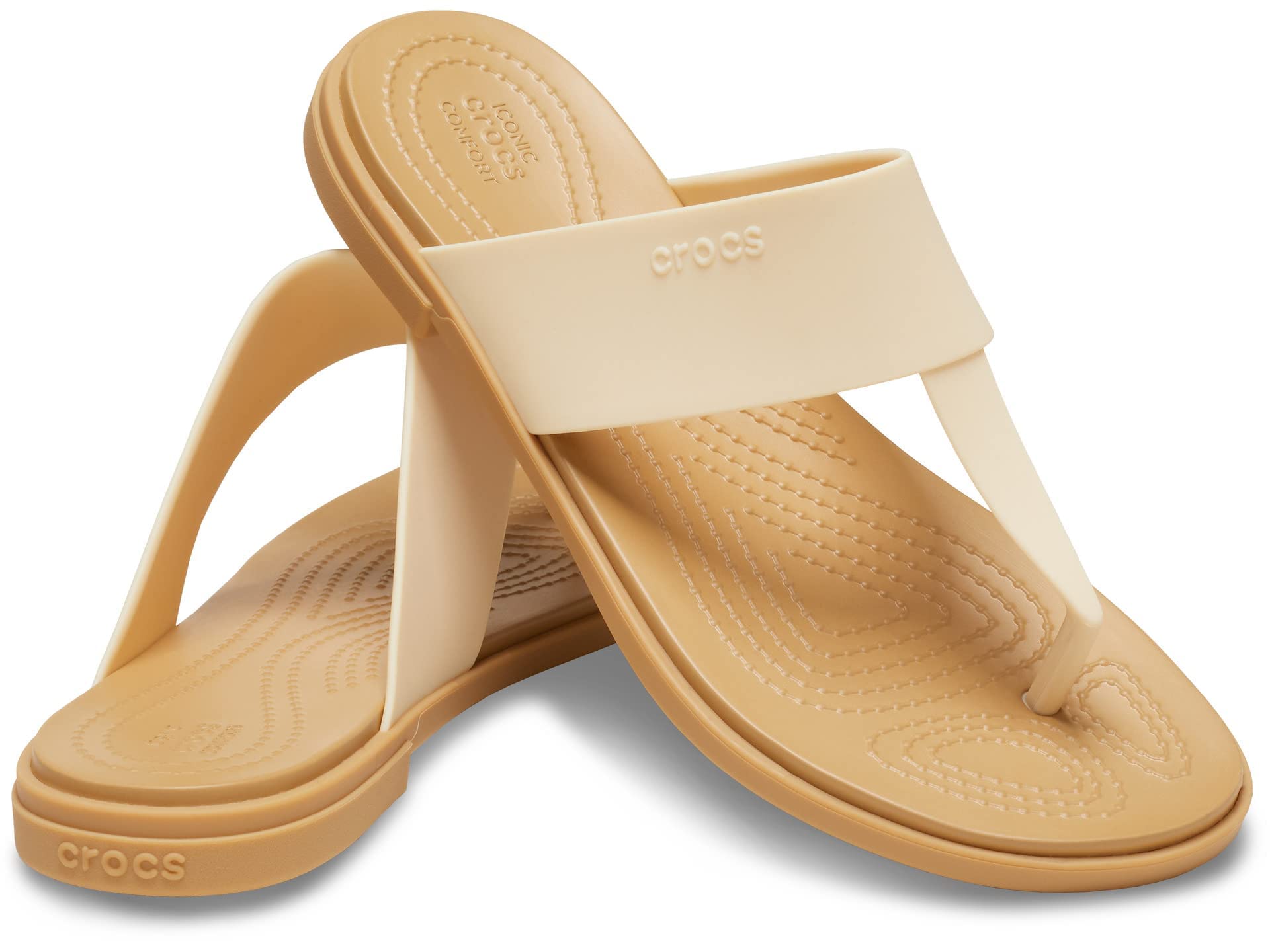Crocs Women's Tulum Flip Flops - Comfortable Sandals for Beach, Pool & Summer | Lightweight & Waterproof Slip-On Shoes for Women