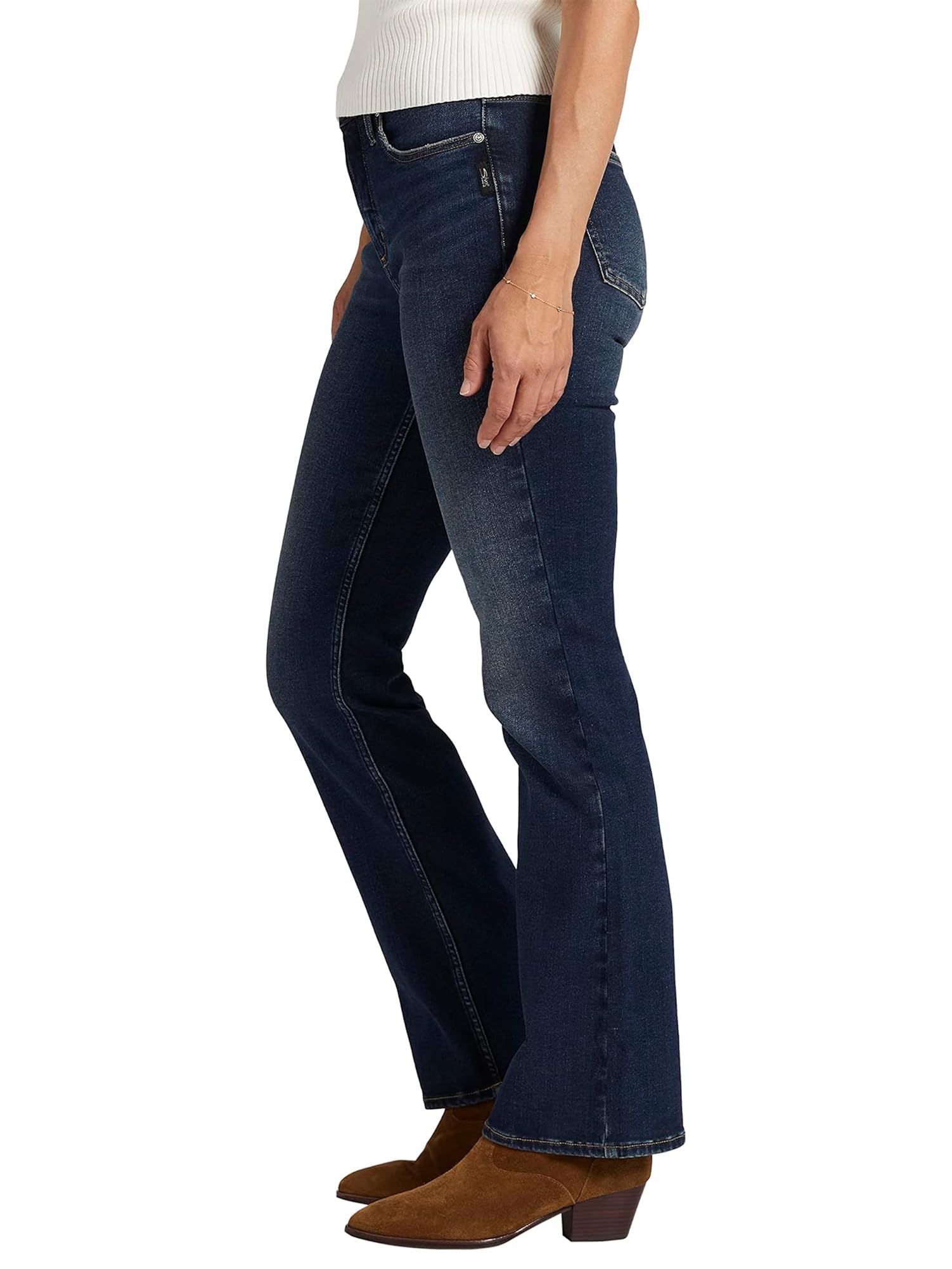 Silver Jeans Co. Women's Infinite Fit High Rise Bootcut Jeans - Stretch Denim Pants for Casual Wear & Night Out | Perfect for Work, Date Night & Everyday Comfort