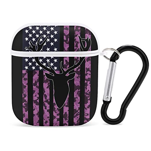Deer Camo Camouflage American Flag Hunting Pink