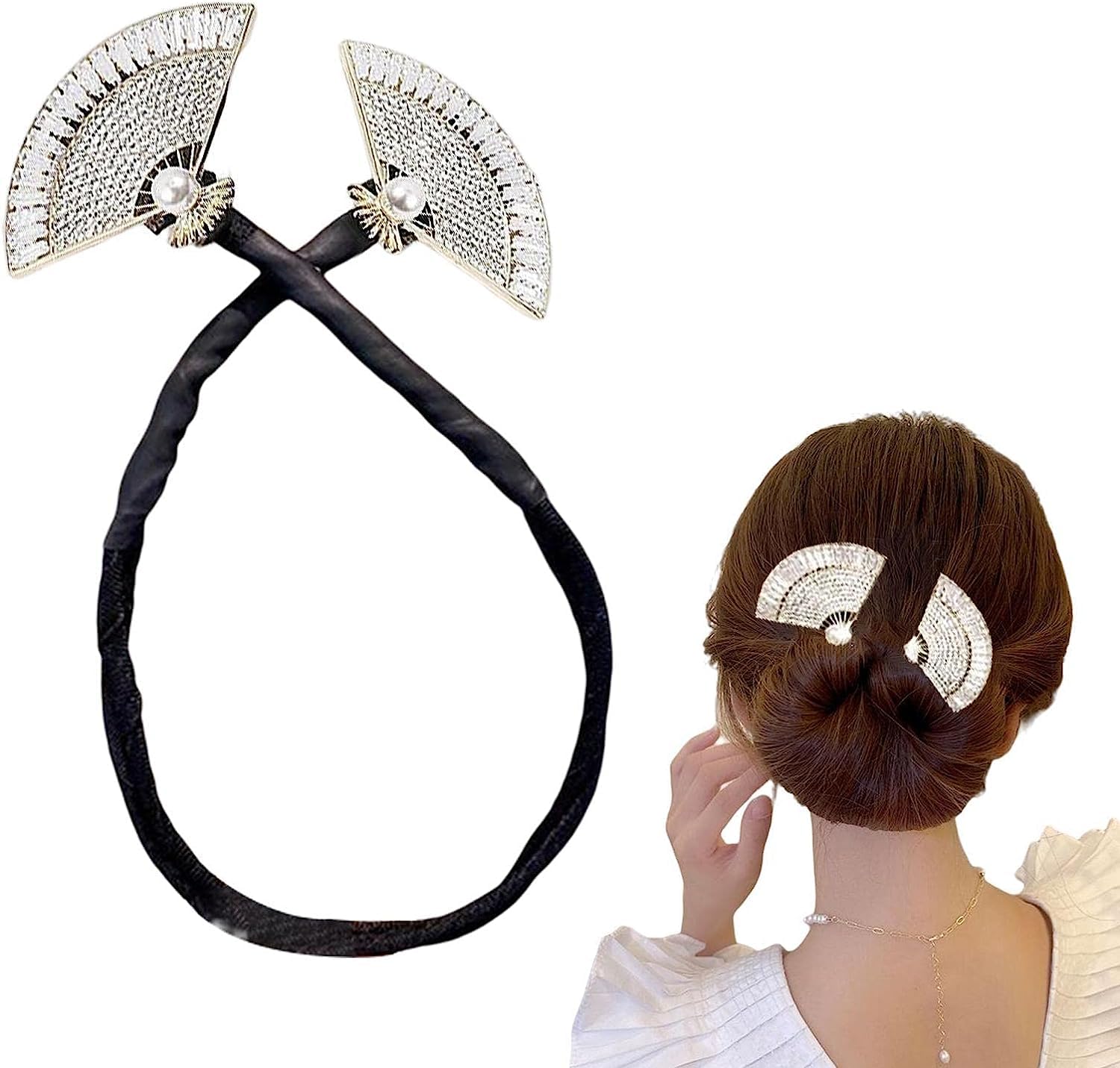 HONEY ACCESSORIES Lazy Hair Curler Bun Maker - Ins Style Elegant Spiral Hair Braid Clips for Women & Girls (Style B, Multicolor) | DIY Hair Styling Tool for Quick Updos, Parties & Everyday Use
