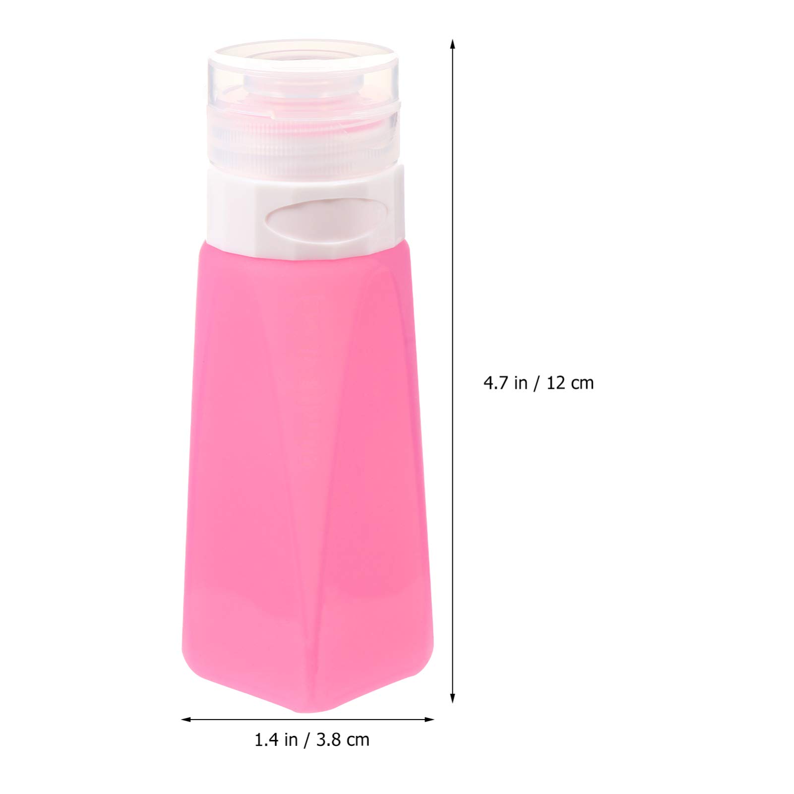 5-Pack Silicone Travel Bottles for Toiletries, Leak-Proof Cosmetic Containers - Perfect for Hand Soap, Lotion & Shampoo on Airplane Trips & Vacations