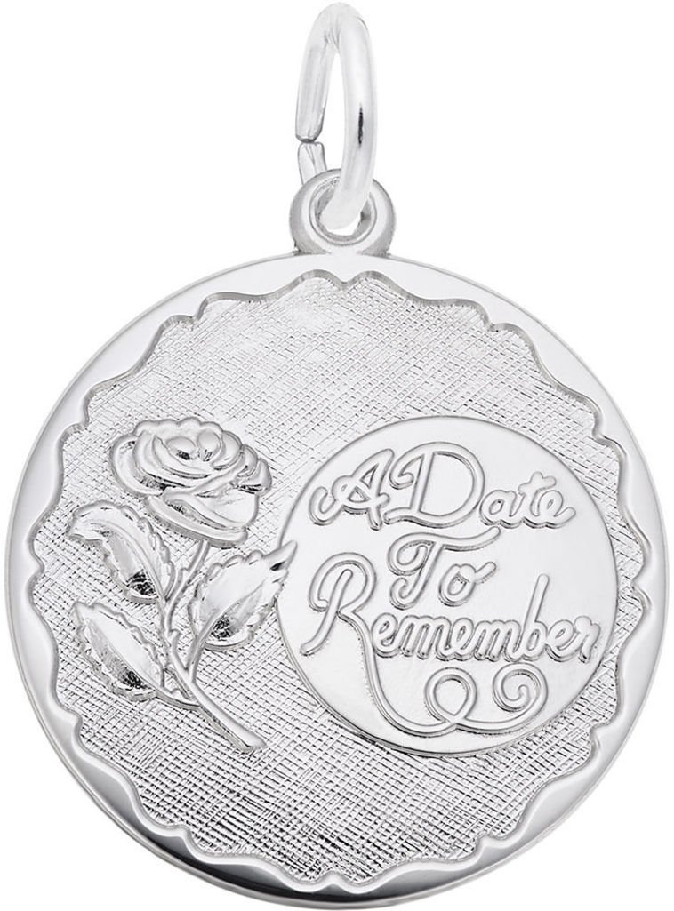 Rembrandt 'A Date to Remember' Rose Charm Bracelet - Romantic Gift for Anniversary, Valentine's Day & Special Occasions