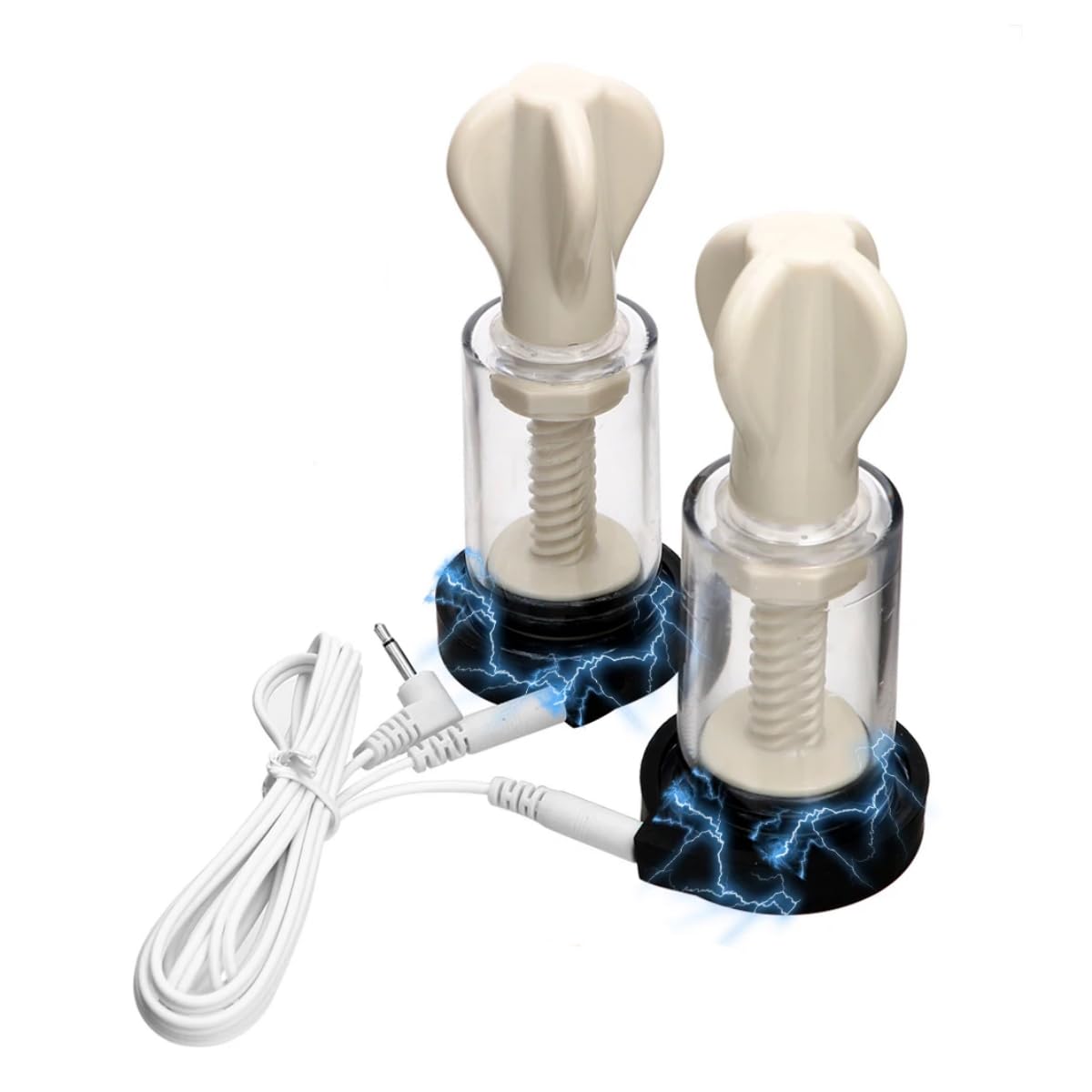 Nipple Suction Electro Stimulation Kit - Electric Breast Pump & Vacuum Stimulator for Women, Men, Couples - Perfect for Sensual Play, BDSM, and Intimate Exploration