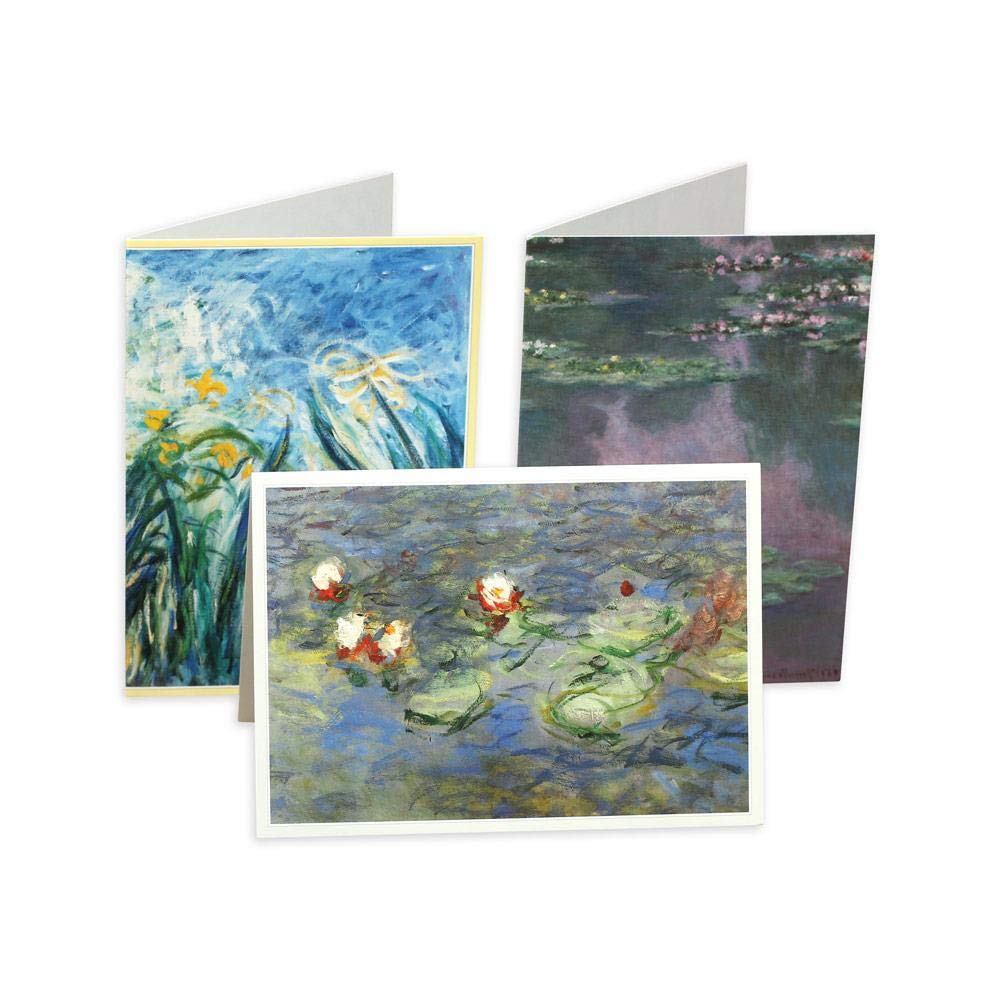Premium Caspari Monet Blank Boxed Note Cards - Set of 16 Elegant Cards & Envelopes | Perfect for Thank You Notes, Wedding Invitations & Special Occasions