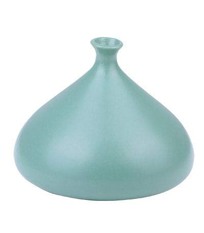 Frank Lloyd Wright TECO - KISS VASE Reproduction in Green - Mid Century Modern Home Decor & Gift for Architecture Lovers - Perfect for Living Room, Office, or Bookshelf Display