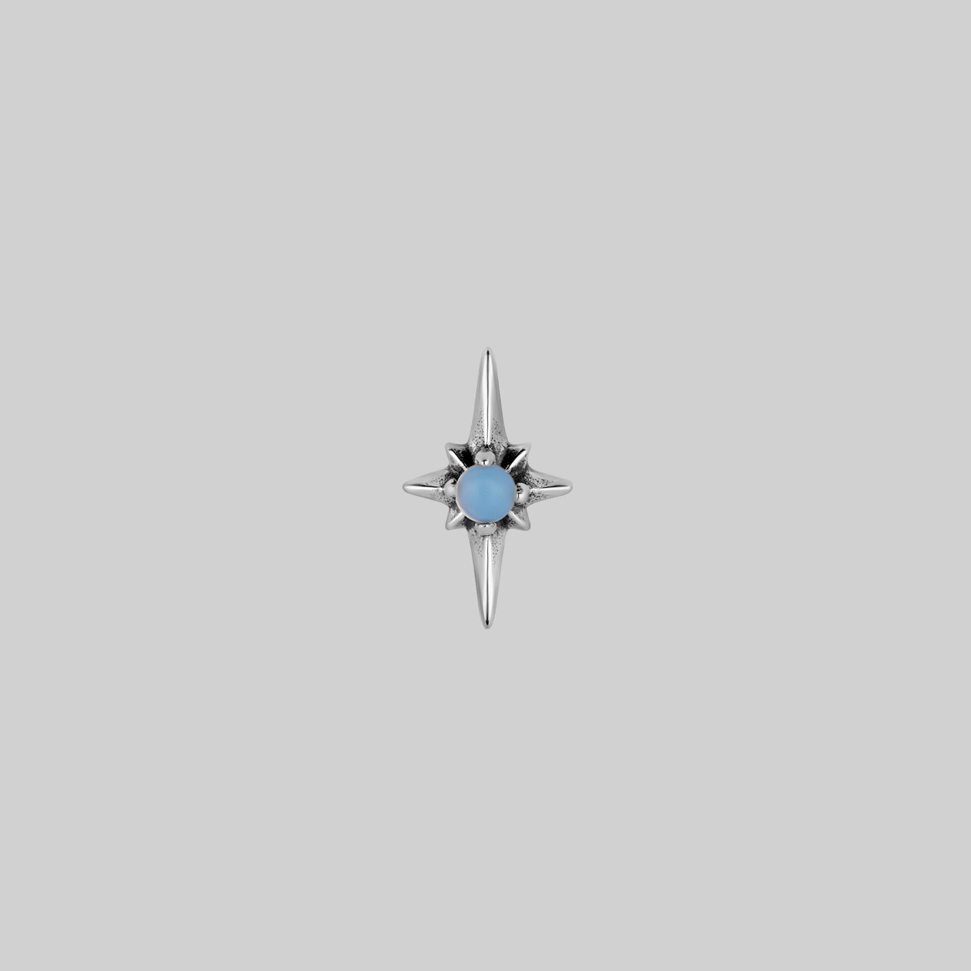 NOVA. Star Flare Opalite Stud Earrings - Sterling Silver Dangle Earrings for Women, Gift for Her, Birthday, Anniversary, Party, Wedding, Everyday Wear