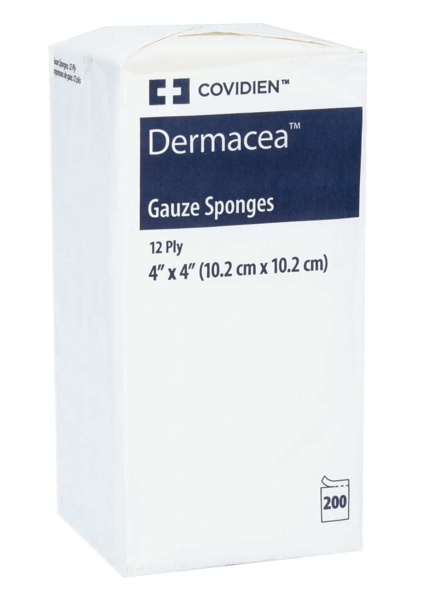 Premium Sterile Gauze Sponges 10.2 x 10.2 cm (4x4 Inches) 12-Ply, 200/Pack - Wound Care, First Aid & Medical Supplies for Home, Clinic & Emergency Kits