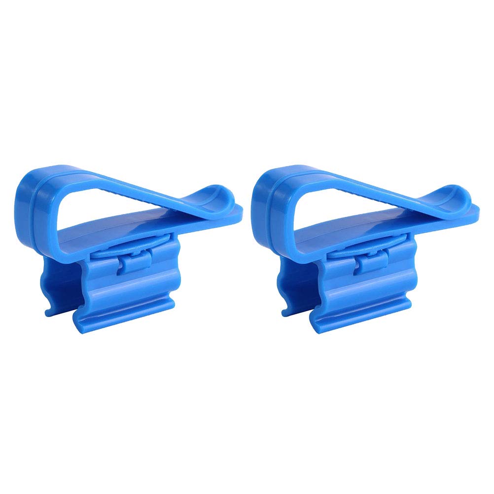 TEHAUX 2pcs Aquarium Hose Holder - Fish Tank Pump Clamp for Water Filtration (Blue) - Perfect for Tropical Fish Tanks