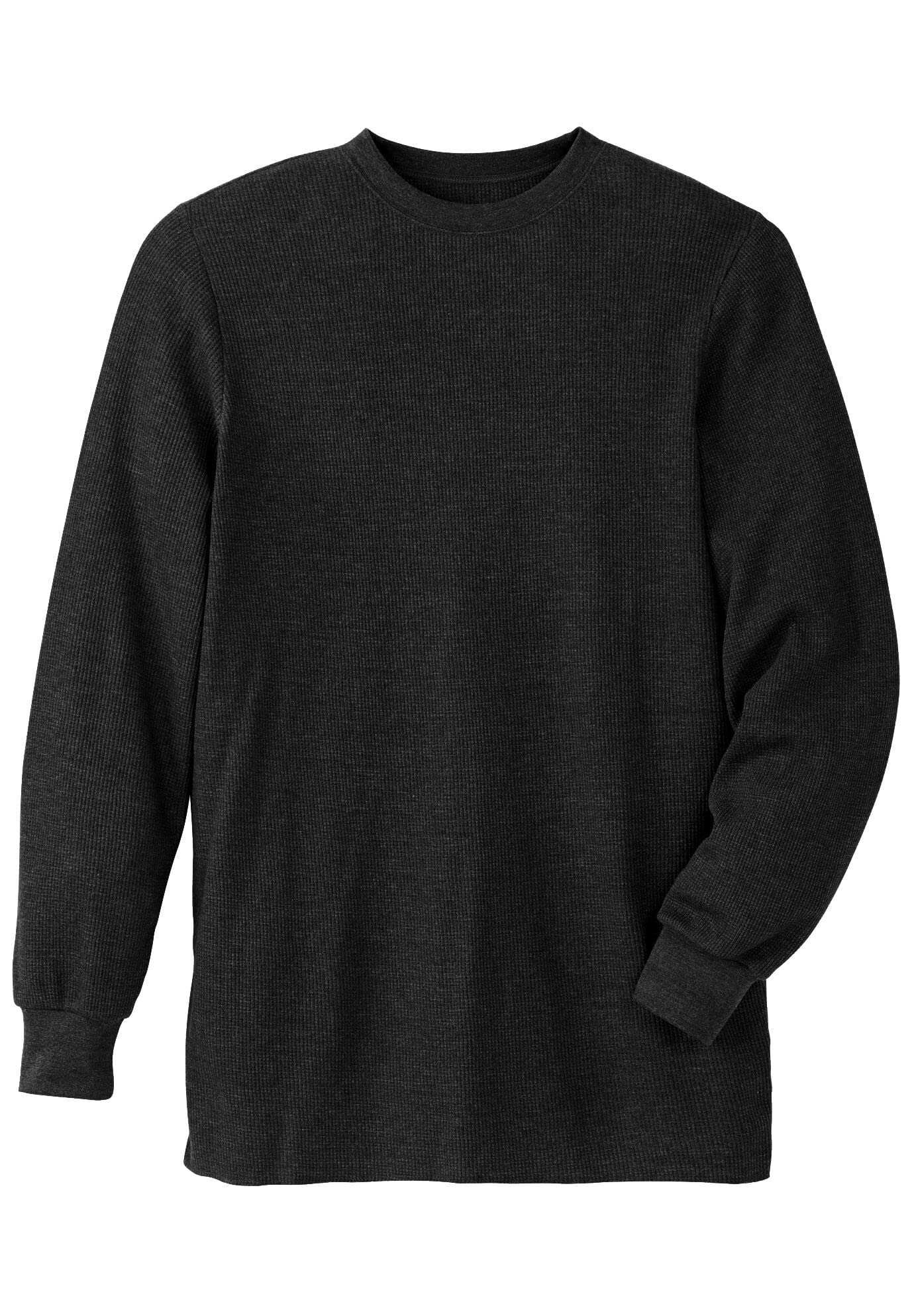 KingSize Men's Big & Tall Heavyweight Thermal Waffle Underwear Crewneck Tee - Warm Winter Base Layer for Cold Weather & Outdoor Activities