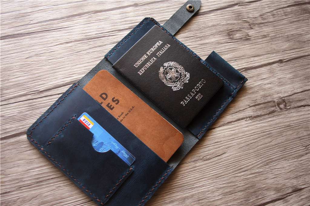 Premium Custom Leather Passport Wallet Cover - Personalized Travel Accessory for Men & Women - Perfect for International Trips, Business Travel & Vacation Organization