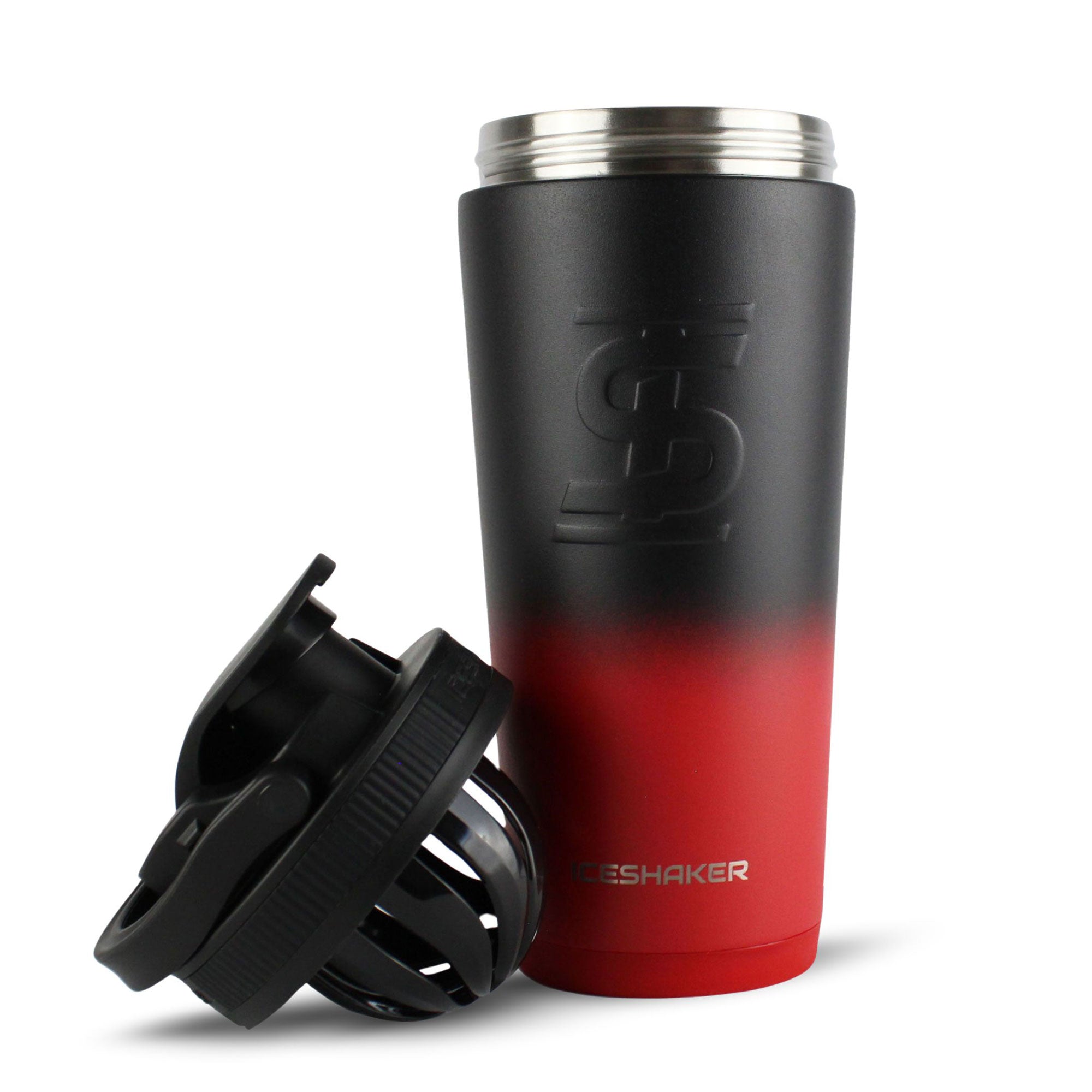 Premium Stainless Steel Ice Shaker Bottle - Leakproof Protein Shaker for Gym, Workouts & Travel - BPA-Free Fitness Water Bottle with Mixing Ball - Ideal for Protein Powder, Pre-Workout & Smoothies