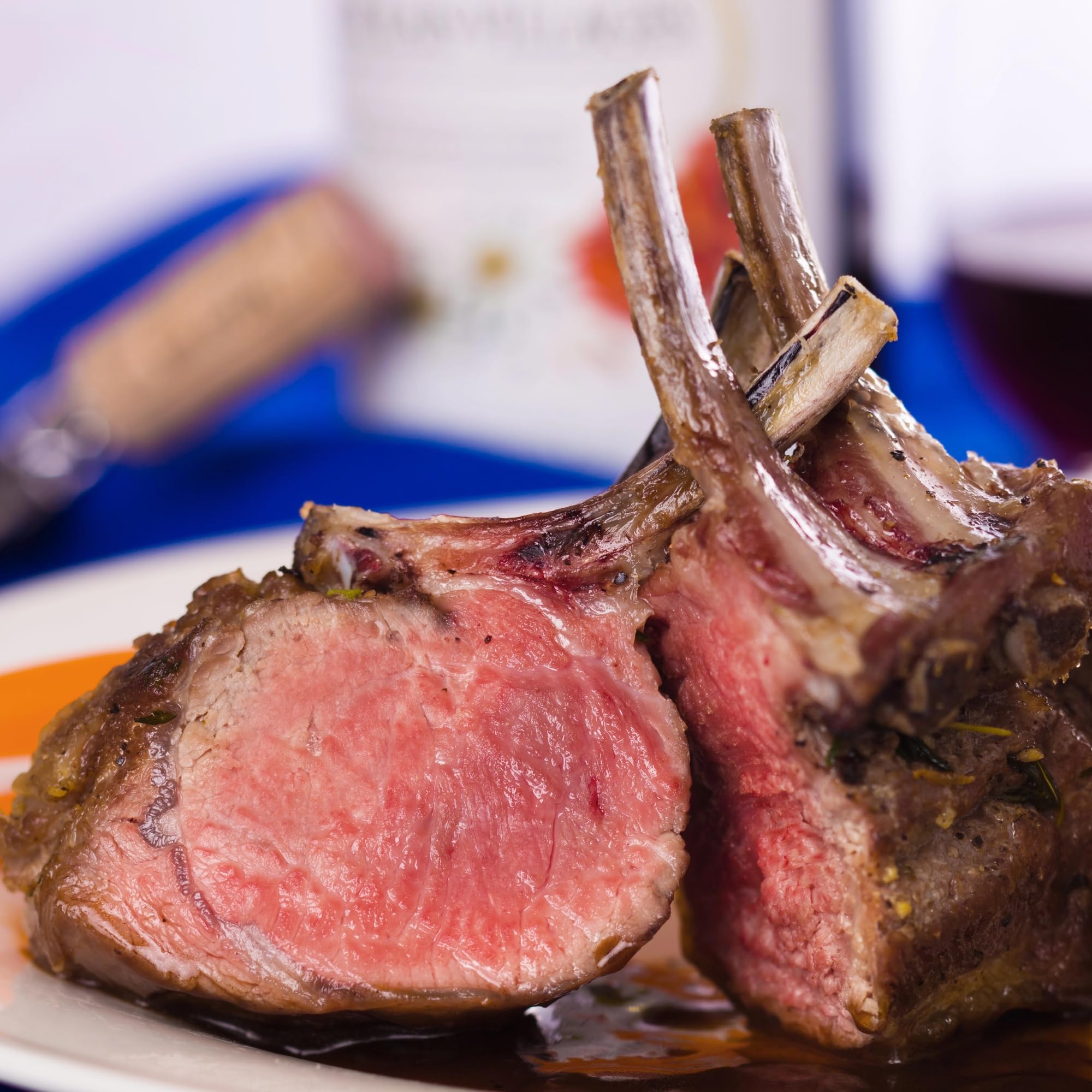 Premium New Zealand Pasture-Raised Lamb Rack (16-18oz, 2 Racks) - Grass-Fed, Tender & Juicy - Perfect for Gourmet Dinners, Holiday Feasts & Special Occasions