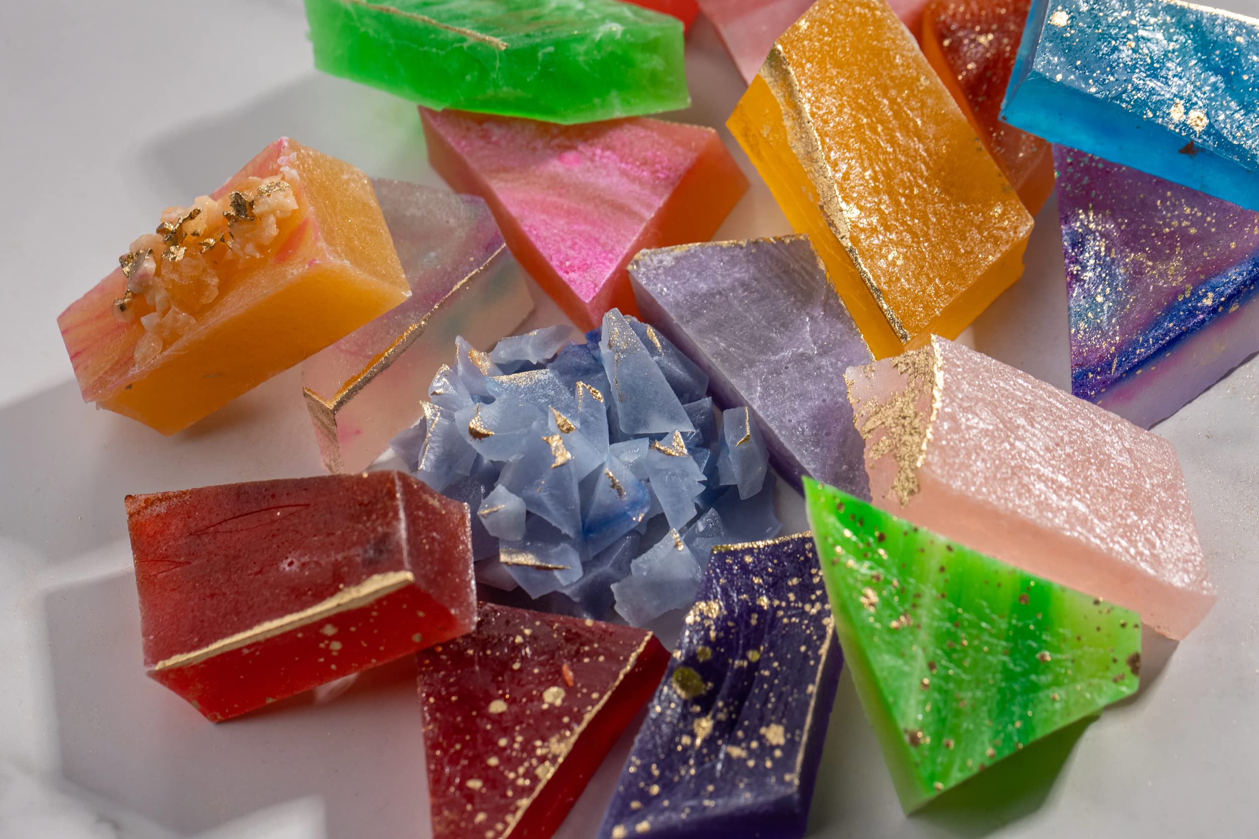 16-18 Pcs Edible Treasure Box - Kohakutou Crystal Candy, Vegan Gemstone Candy, ASMR Snacks for Parties, Gifts & DIY Jewelry Making