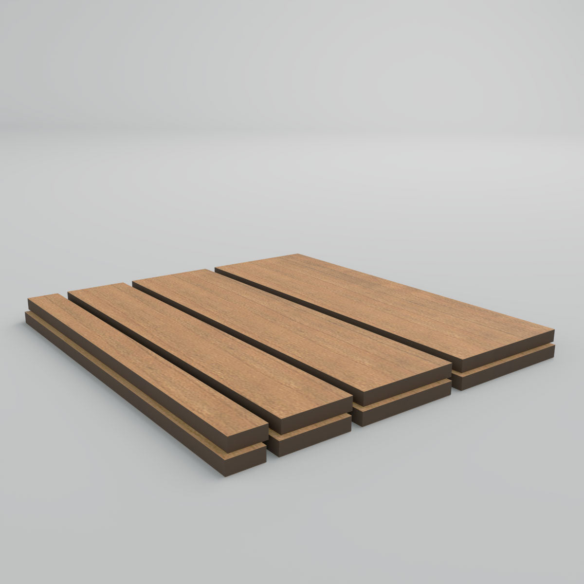 Wood Slat Wall Panel Sample - Natural Acoustic Wood Wall Decor for Home & Office - Perfect for Living Room, Bedroom, and Commercial Spaces