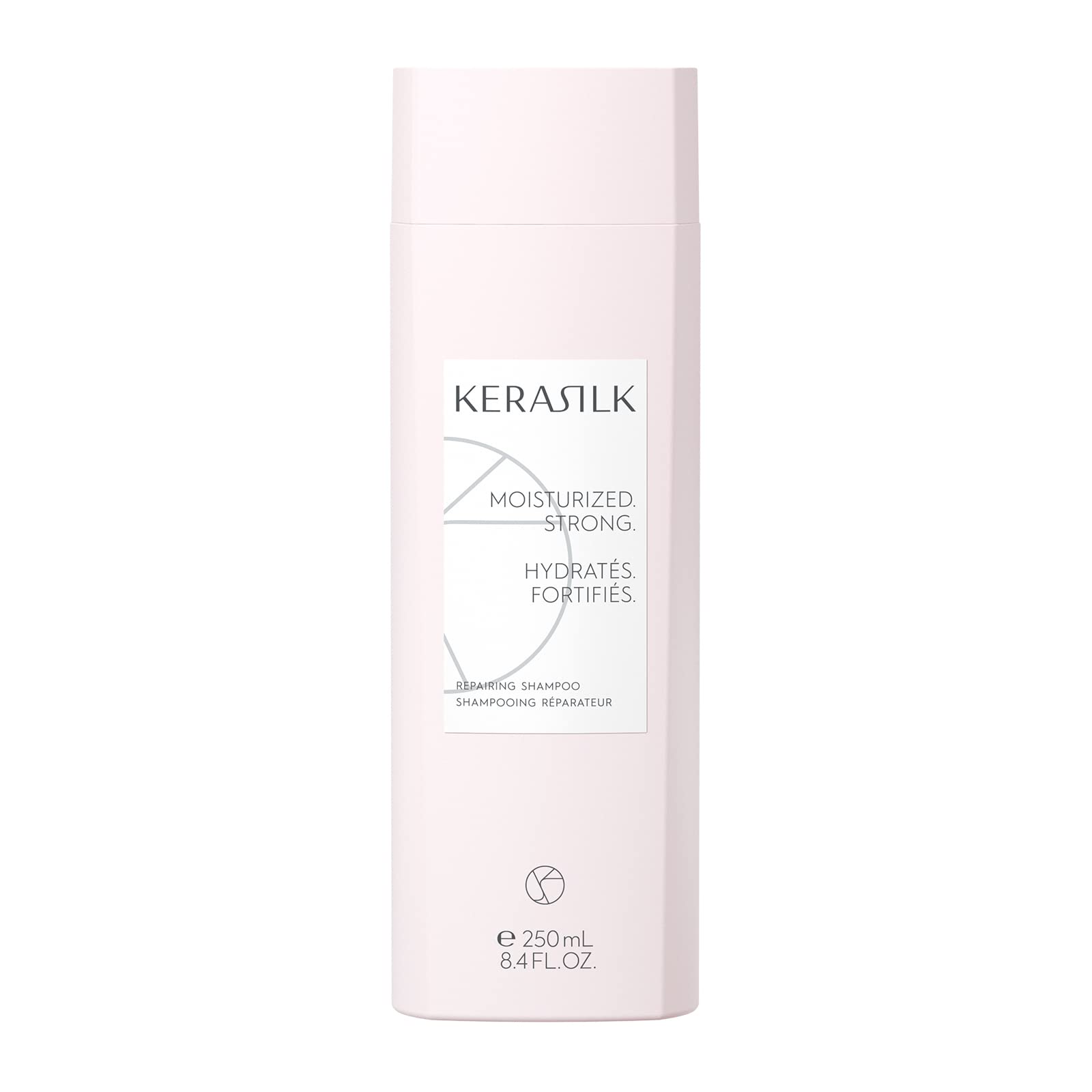 KERASILK Repairing Shampoo for Damaged Hair - Sulfate Free, Keratin Infused Hair Treatment - Restores Shine & Strength - Perfect for Dry, Frizzy & Color Treated Hair