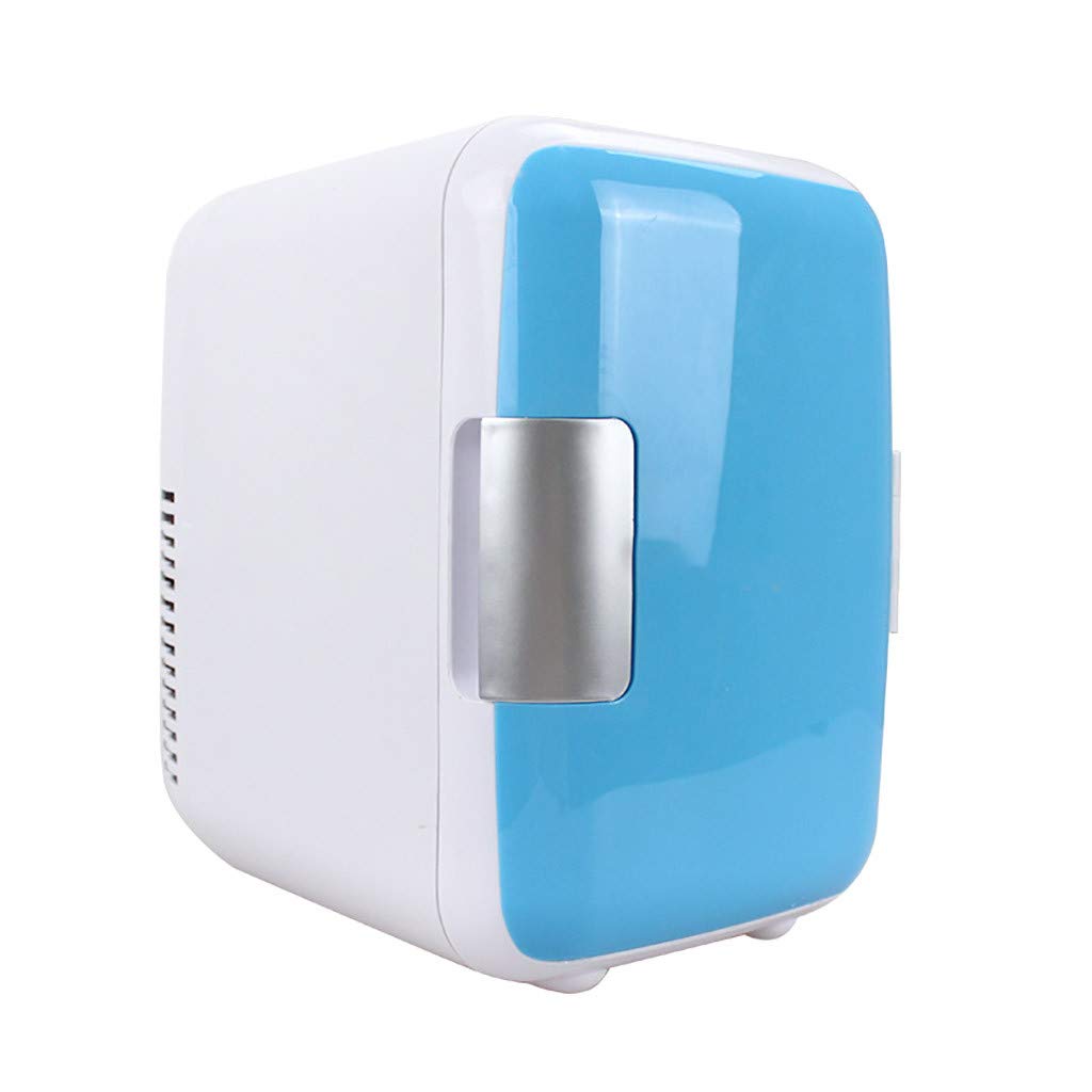 Portable Fast Cooling Mini Fridge - 4L Compact Electric Refrigerator for Kitchen, Office, Dorm & Travel | Small Appliance in Pink & Blue Options | Perfect for Food Storage, Beverage Chilling & Skincare Products
